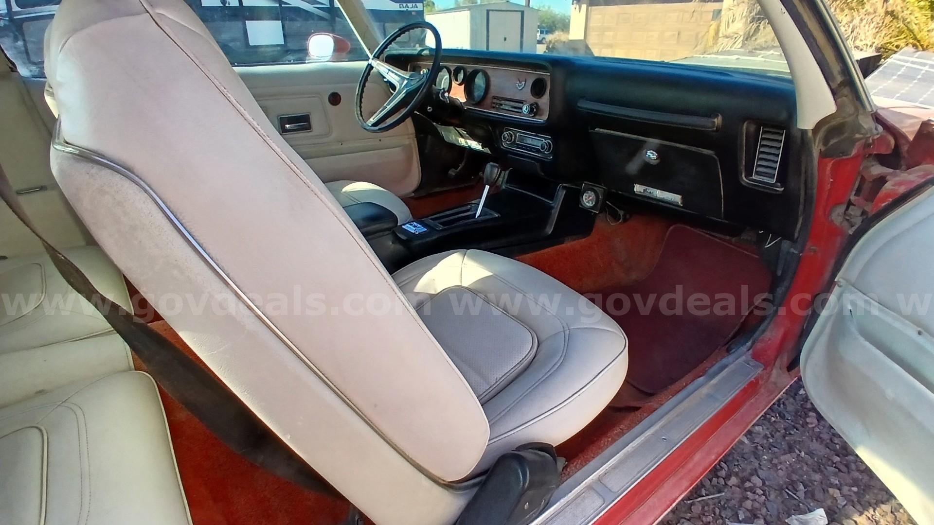 1973 Pontiac Firebird Esprit 350 V8 – Unrestored Arizona Survivor - Barn Find Pontiac 350 Government Surplus Auction - Photo #3