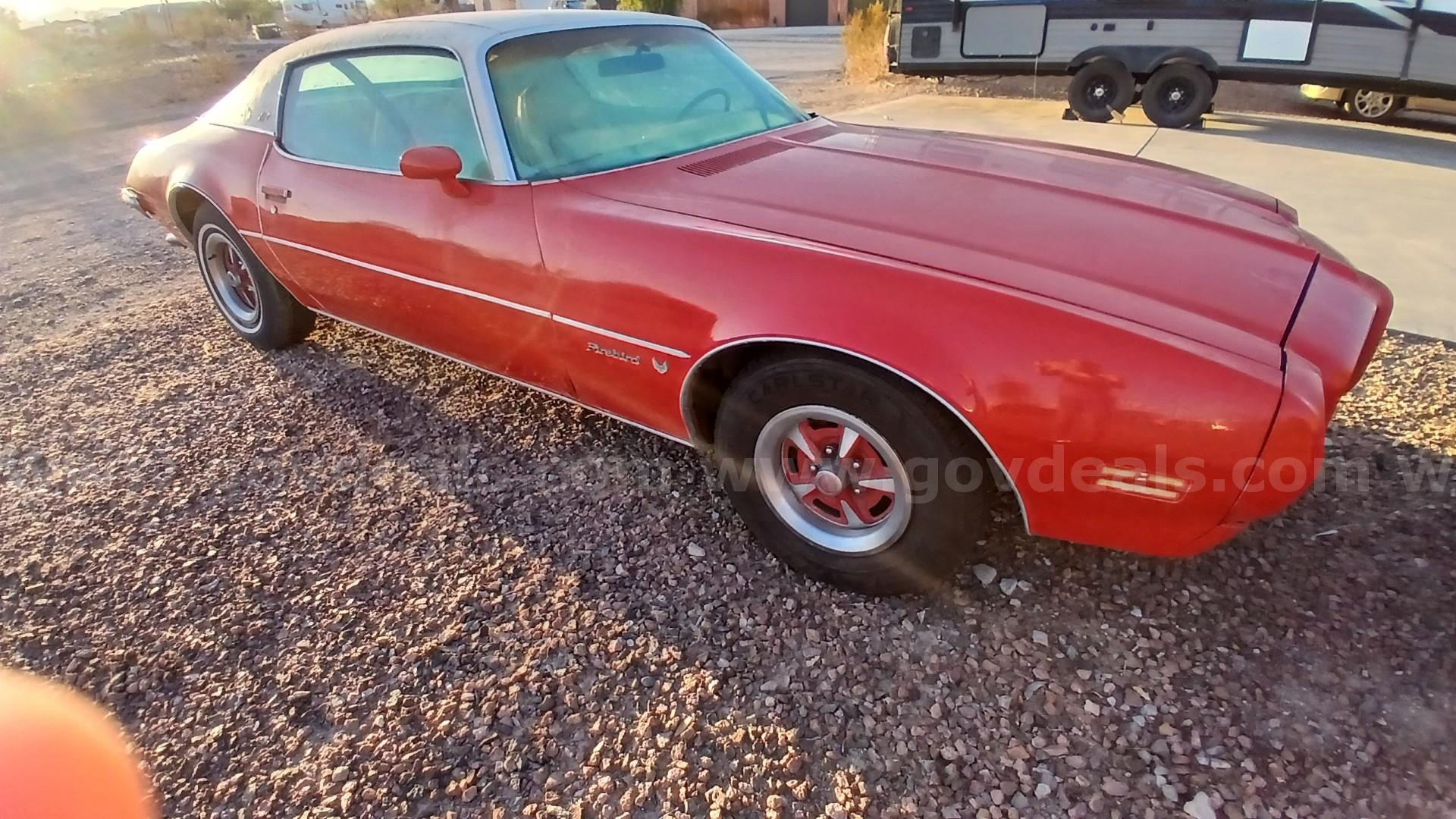 1973 Pontiac Firebird Esprit 350 V8 – Unrestored Arizona Survivor - Barn Find Pontiac 350 Government Surplus Auction - Photo #4