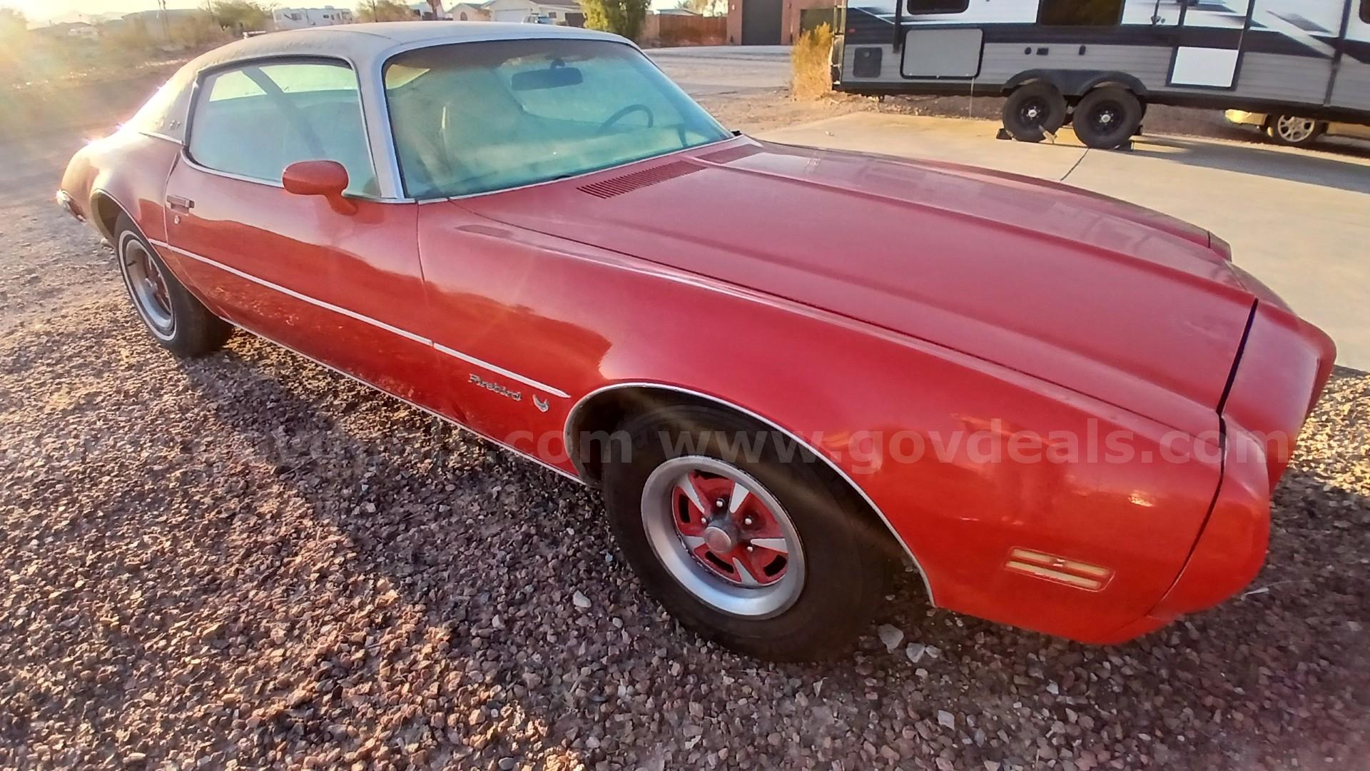 1973 Pontiac Firebird Esprit 350 V8 – Unrestored Arizona Survivor - Barn Find Pontiac 350 Government Surplus Auction - Photo #6