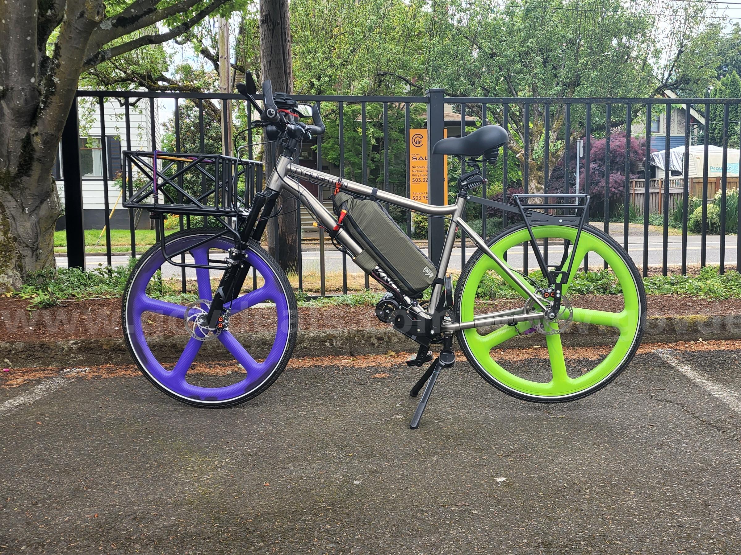 Custom 100% Titanium Cargo E-bike  100 Government Surplus Auction - Photo #5