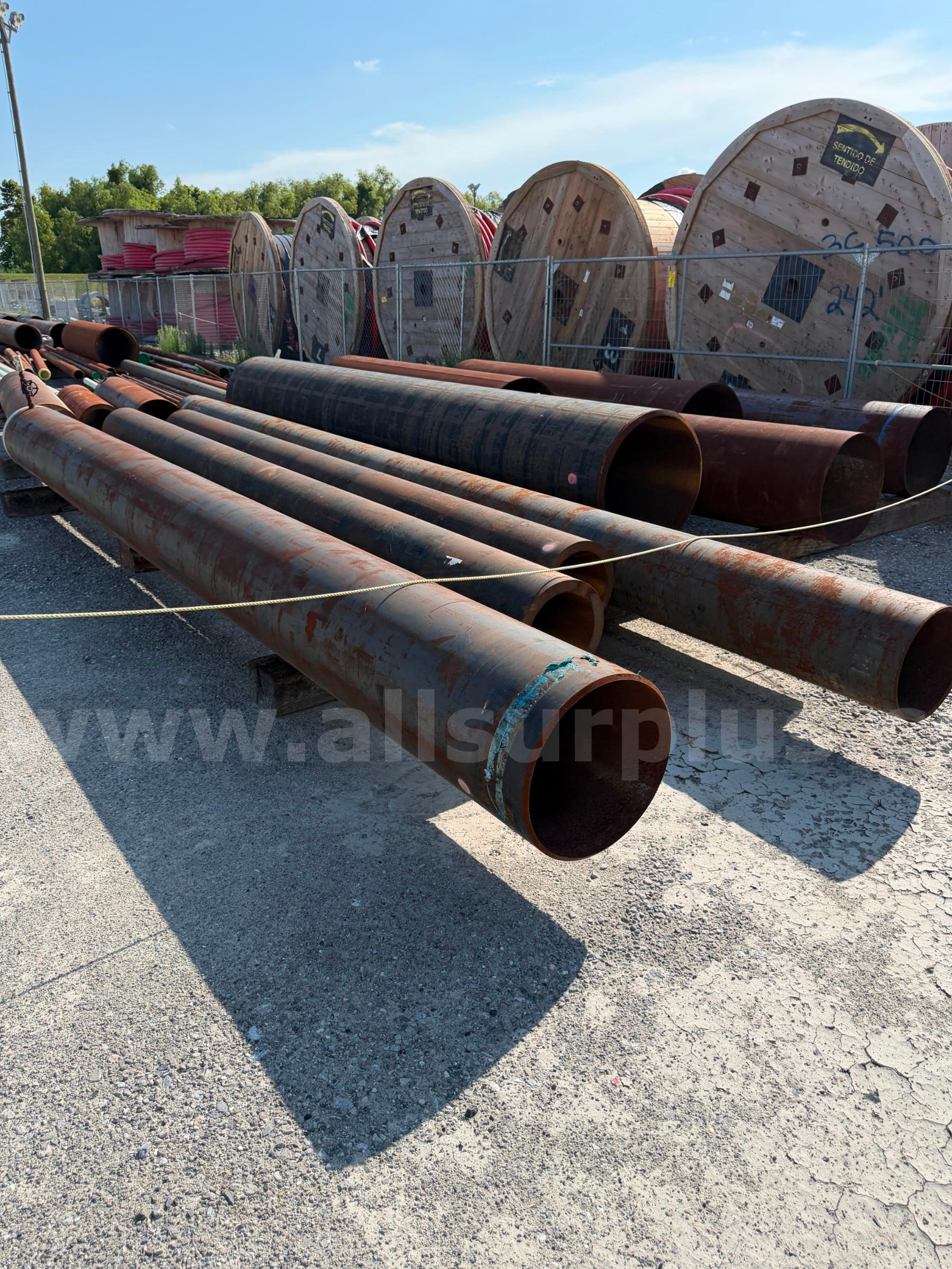 Line Pipe, 1/2in to 30in OD, STD to XXH, A105 CS, Qty 286, Approx 1,662 ft  A105 Government Surplus Auction - Photo #2