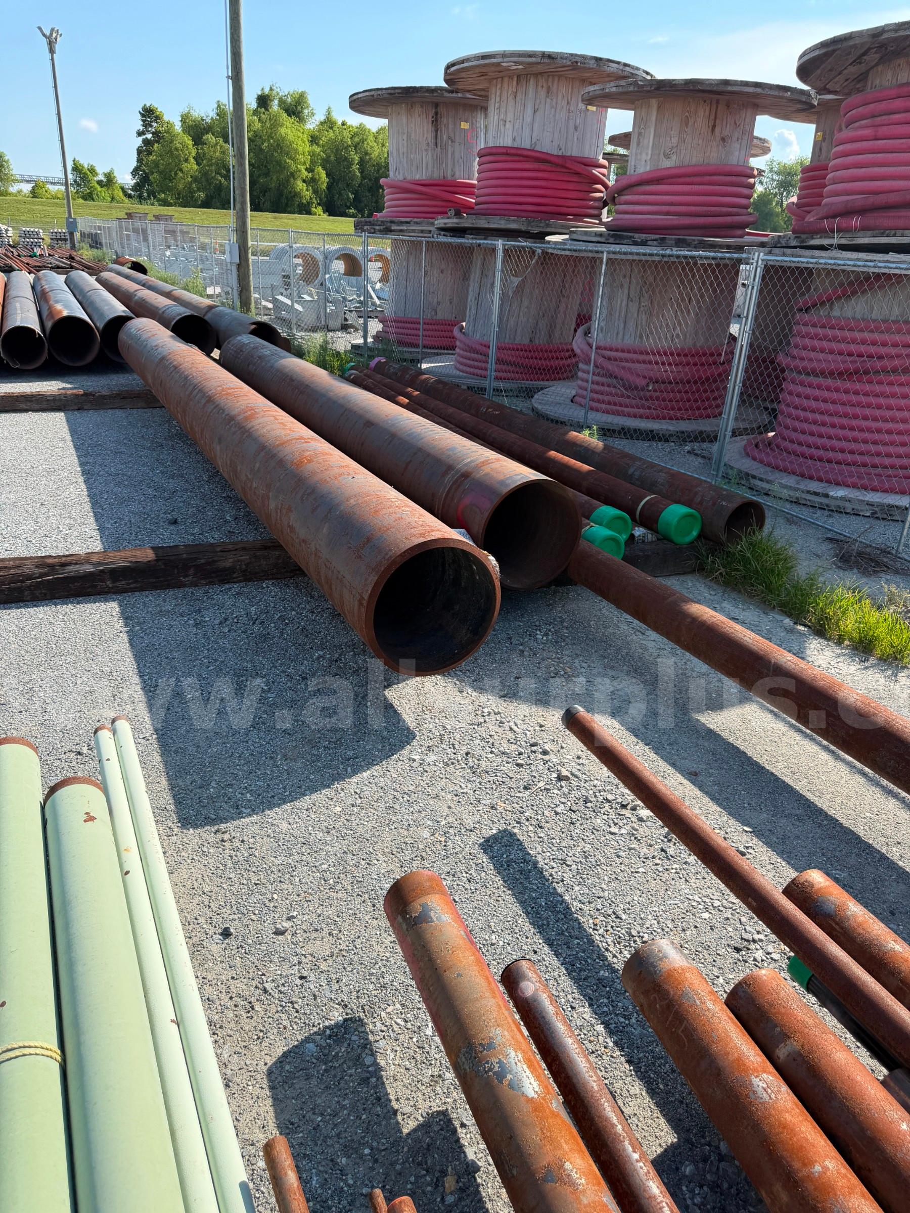 Line Pipe, 1/2in to 30in OD, STD to XXH, A105 CS, Qty 286, Approx 1,662 ft  A105 Government Surplus Auction - Photo #3