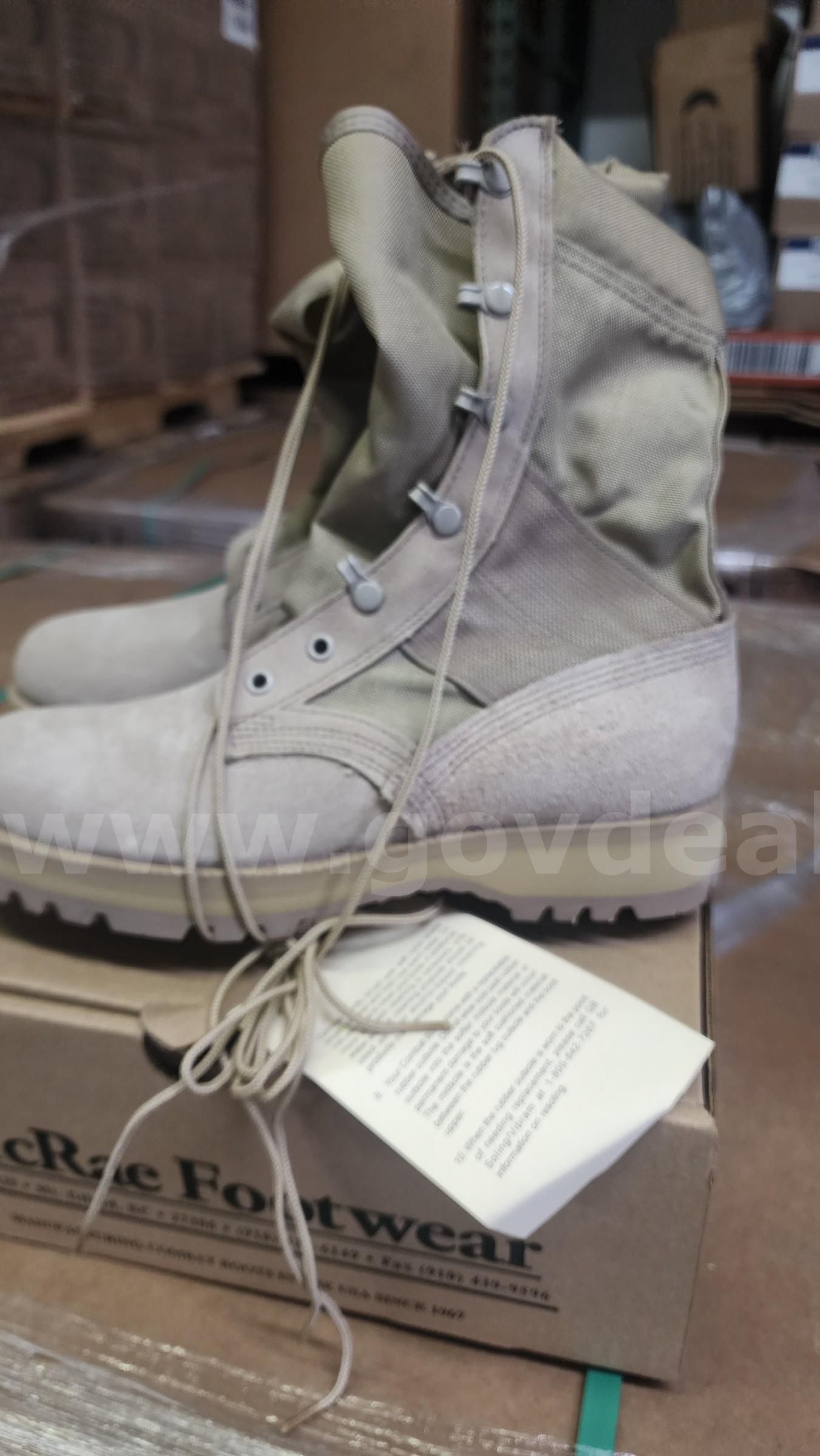 12  pair Mcrae military Hot Weather Boots Size 8 Regular