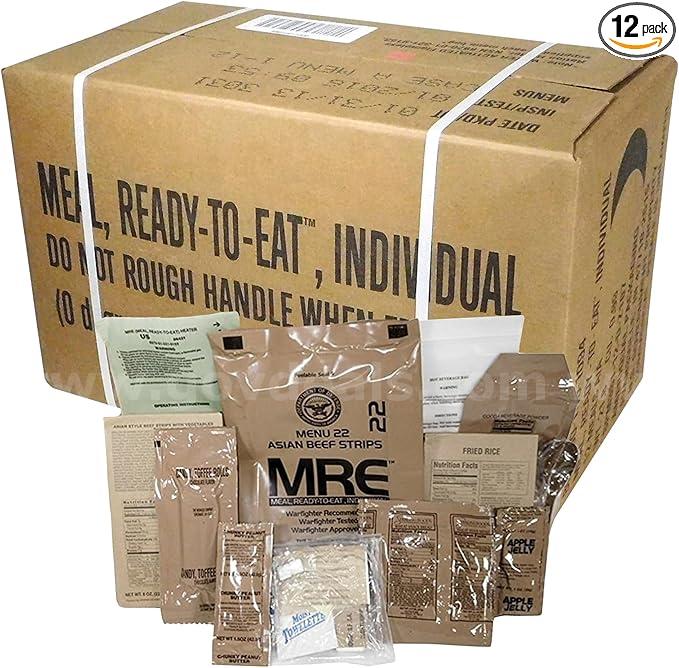 12 cases of military meals ready to eat MRE Wornick  Government Surplus Auction - Photo #2