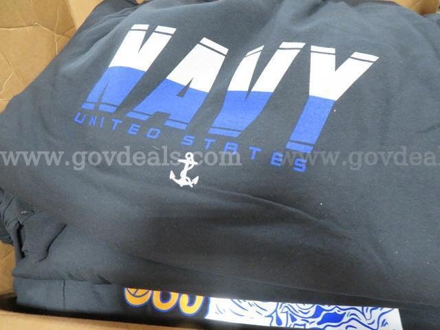2,215   Hoodies and T-Shirts - New  215 Government Surplus Auction - Photo #3