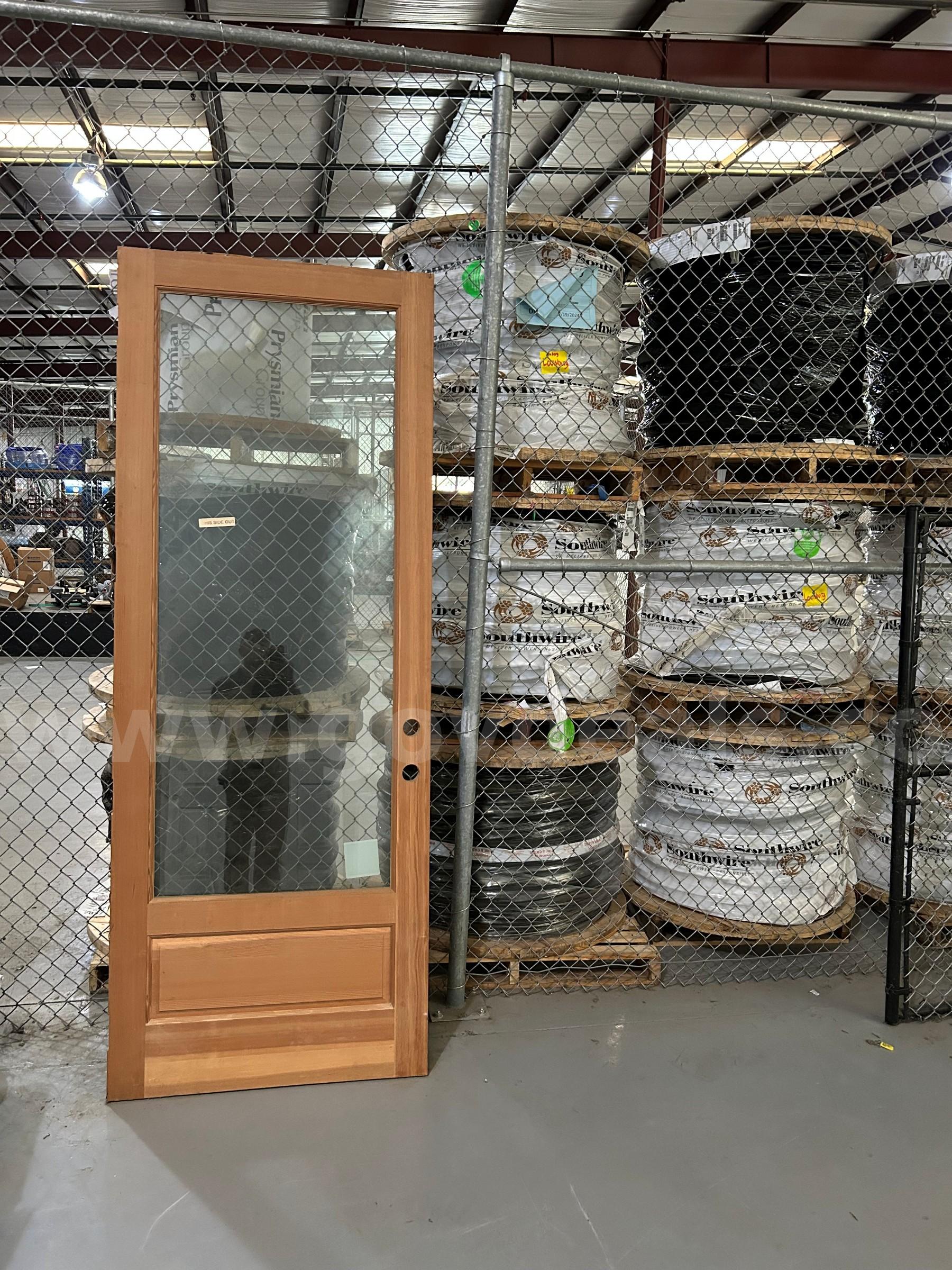Solid Wood Full lite Door   Government Surplus Auction - Primary Photo