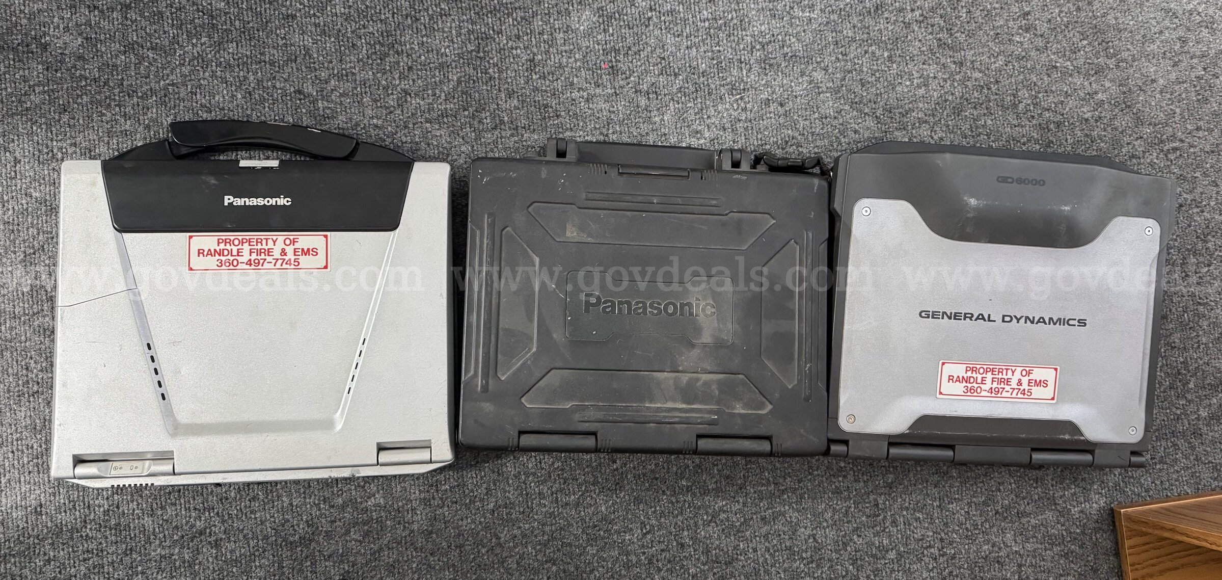 Lot of 3 laptops - Panasonic & General Dynamics Panasonic  Government Surplus Auction - Photo #5