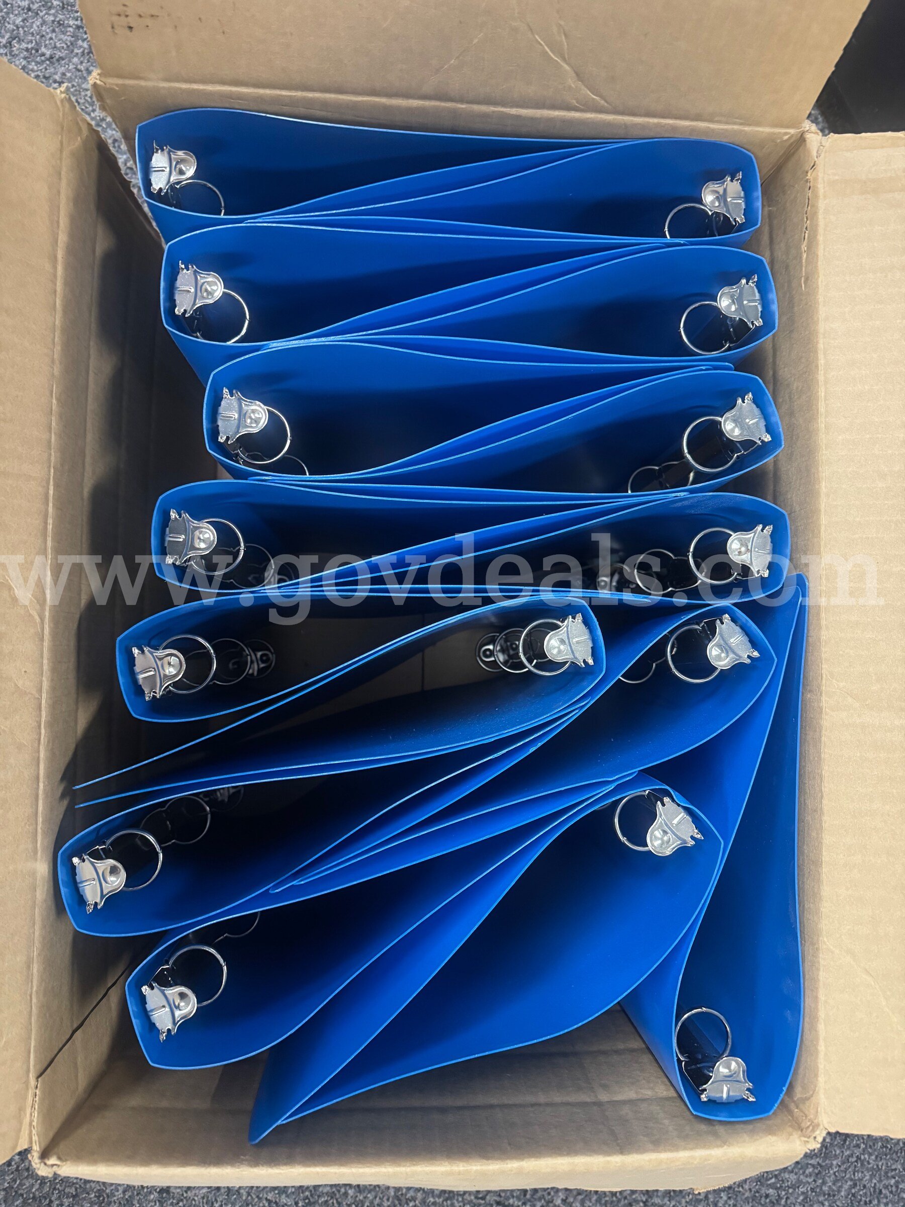 Lot of blue 3-ring binders   Government Surplus Auction - Primary Photo