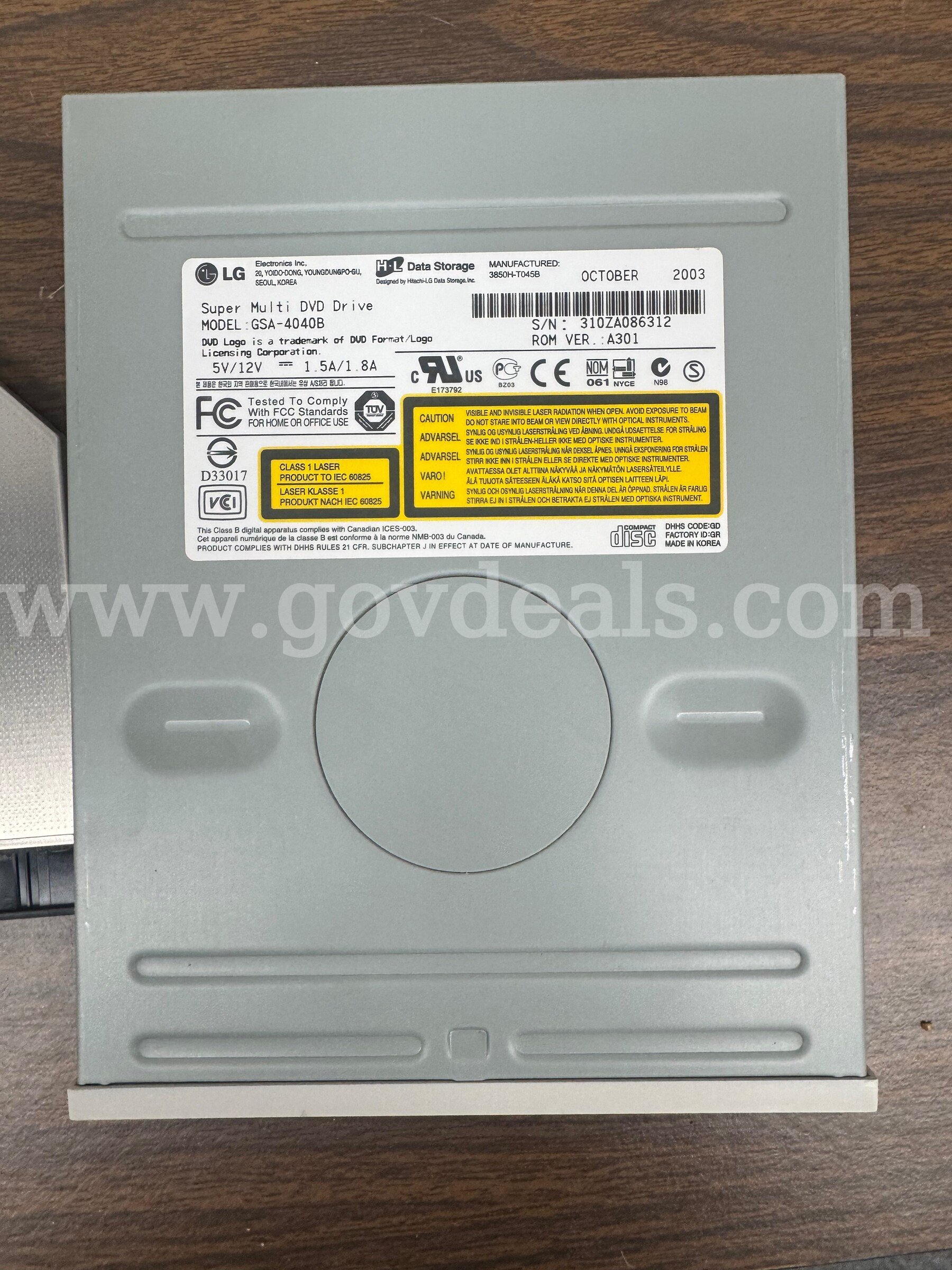 Lot of 3 Optical Disc Drives   Government Surplus Auction - Photo #2