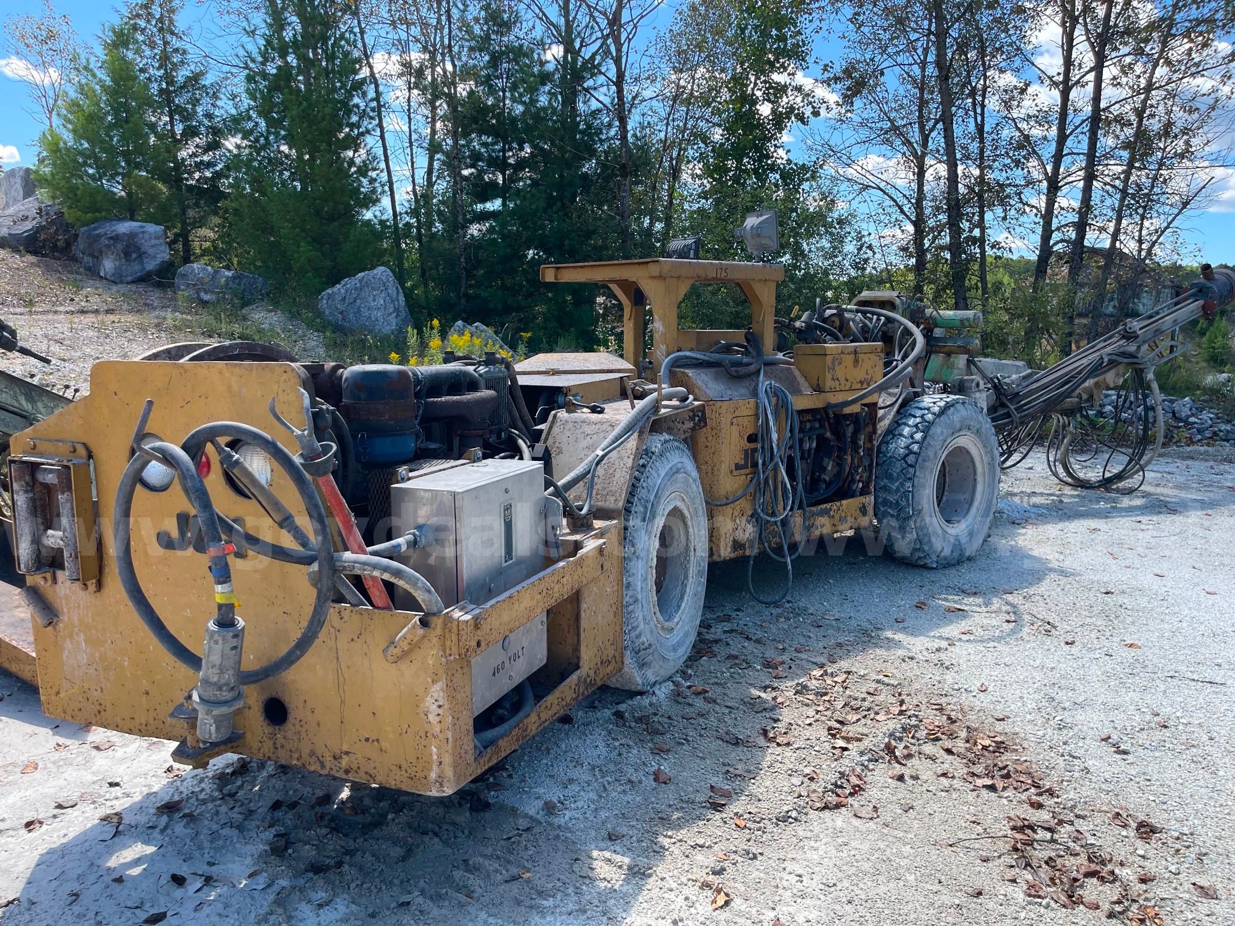 1982 Jarvis Clark MJM 10 H Single Boom Articulated Jumbo Drill-Inoperable Jarvis Clark Inc MJM 10 H Government Surplus Auction - Photo #2