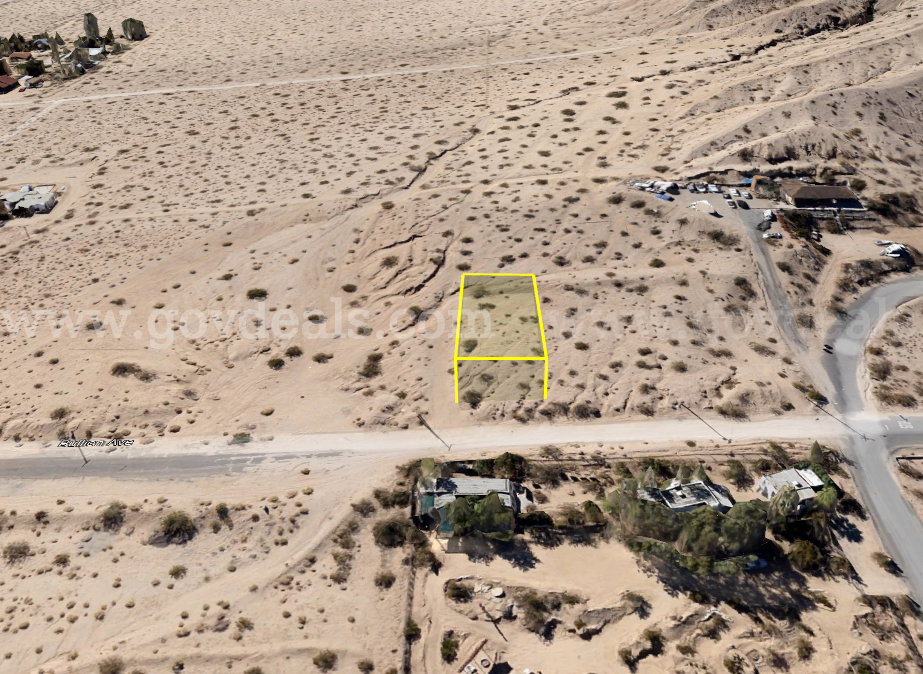Own a 0.19-acre parcel on Bullion Ave in Twentynine Palms, CA 92277   Government Surplus Auction - Primary Photo
