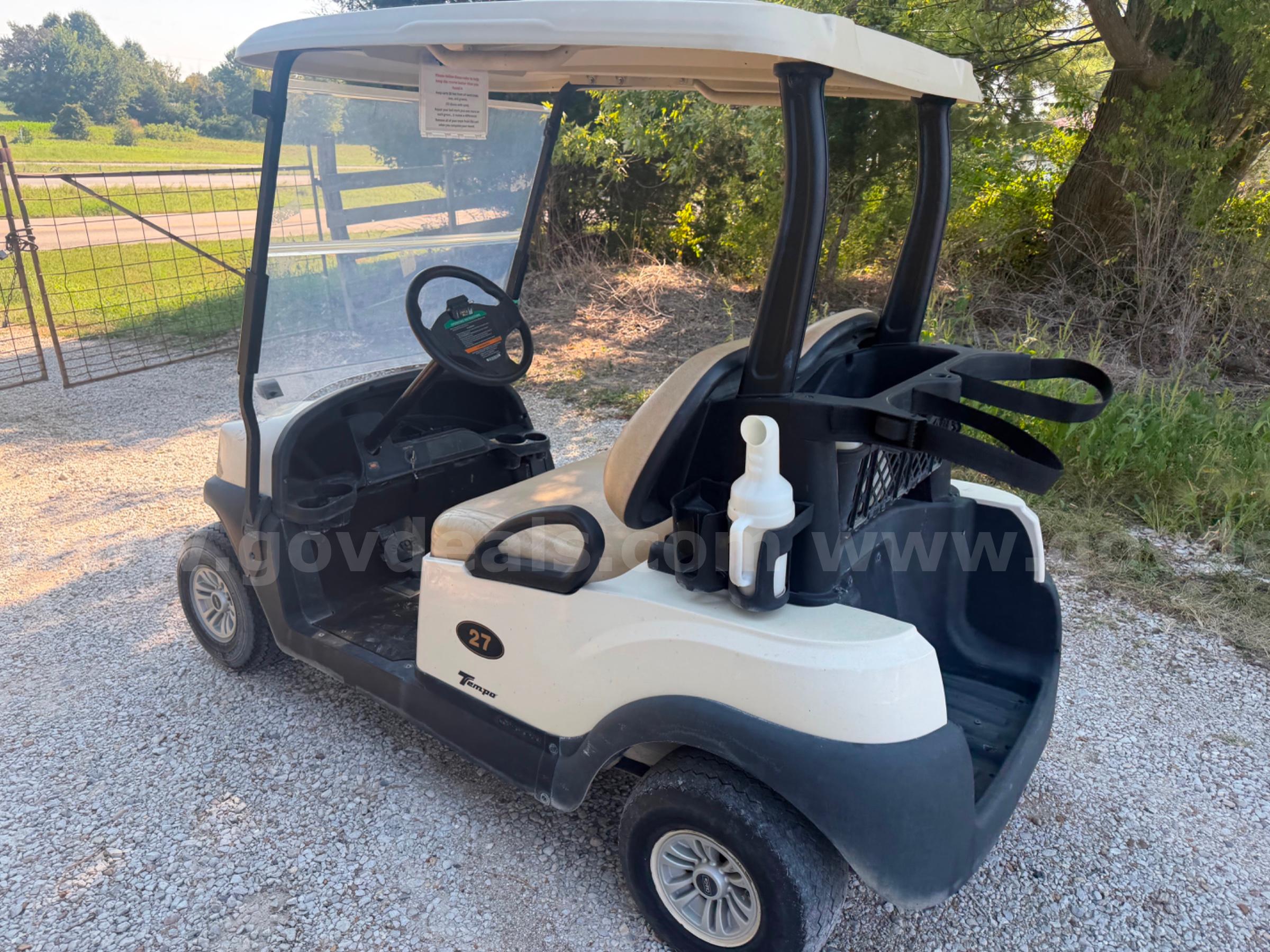 2022 Club Car Golf Cart Electric 48v Ez Go Club Car tempo Government Surplus Auction - Photo #3