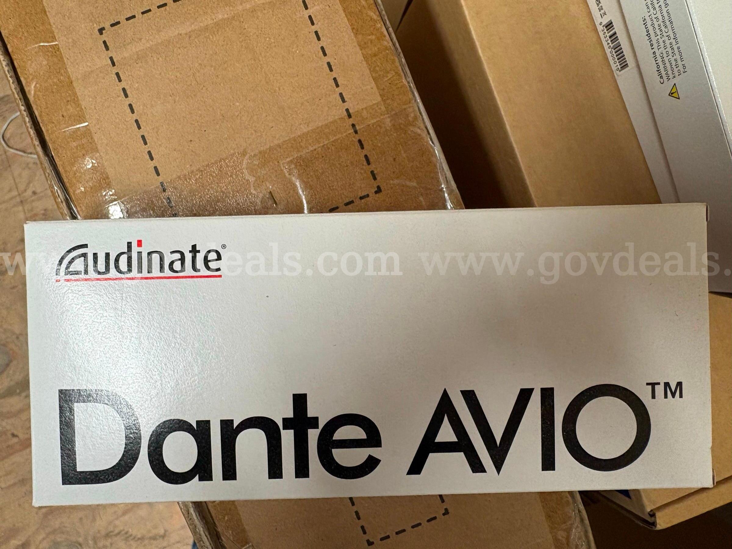 Dante AVIO Analogue 2 CH Output Adapters QTY 3 Boxes Dante AVIO ADP-DAO-AU-0X2 Government Surplus Auction - Photo #2