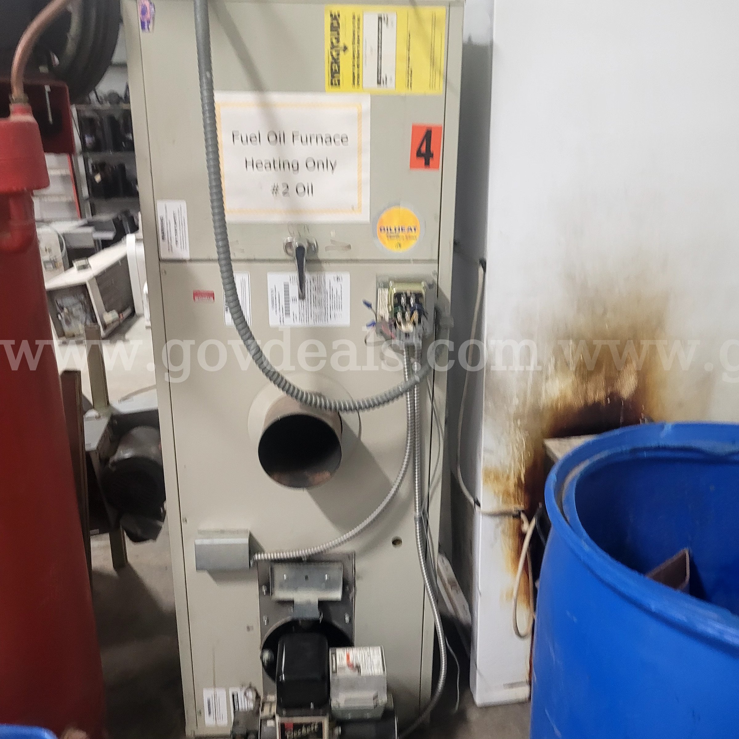Nordyne Forced Air #2 Fuel Oil Furnace Nordyne T169-10A-(03MD-096A-16) Government Surplus Auction - Primary Photo