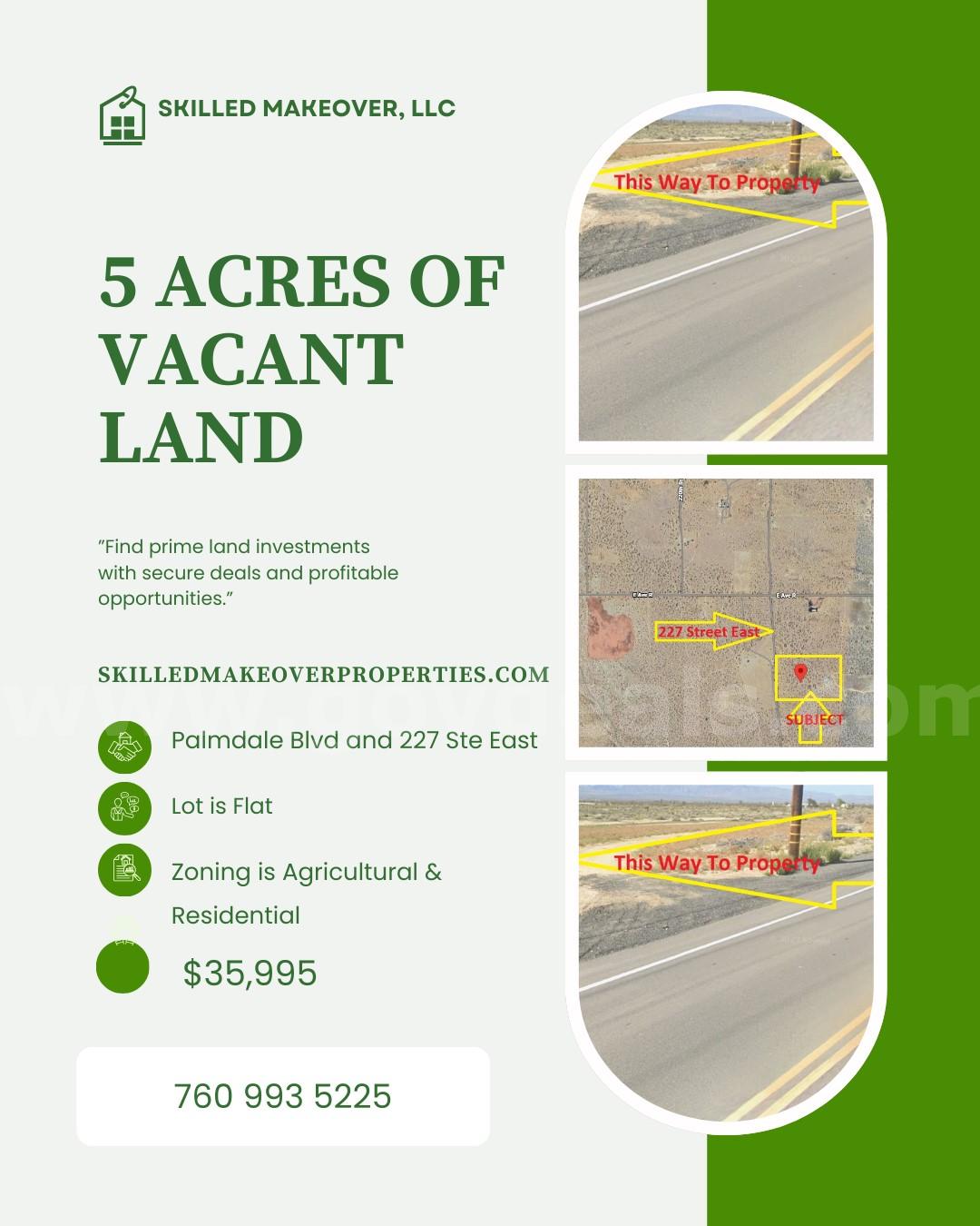 Buildable 5 Acres of Vacant Land Close to Palmdale Blvd   Government Surplus Auction - Primary Photo