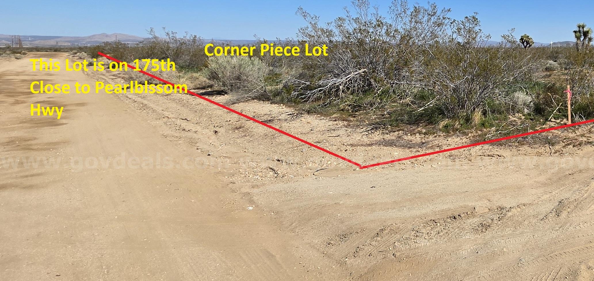 Affordable Vacant Lot at Pearl blossom Hwy, Llano. CA   Government Surplus Auction - Photo #2