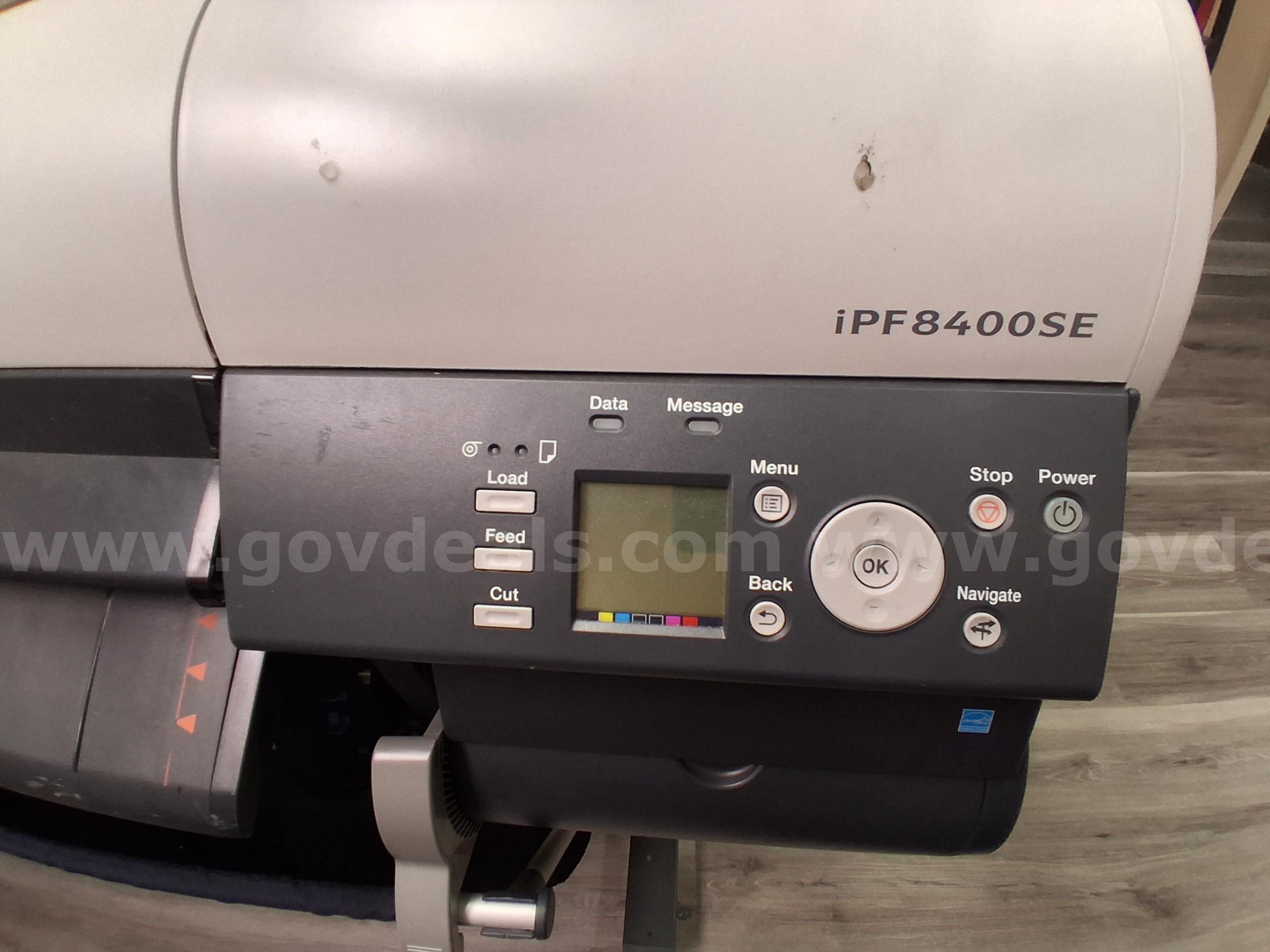 Canon iPF8400SE Commercial Poster Printer Canon iPF8400SE Government Surplus Auction - Photo #5