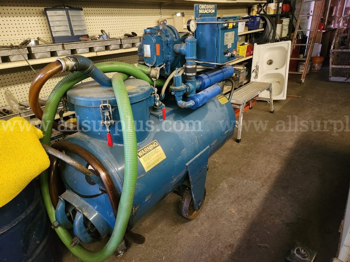 Cincinnatti Milacron 50/50 Cimcool Recovery Unit machine cutting and turning coolant vacuum pump   Government Surplus Auction - Primary Photo