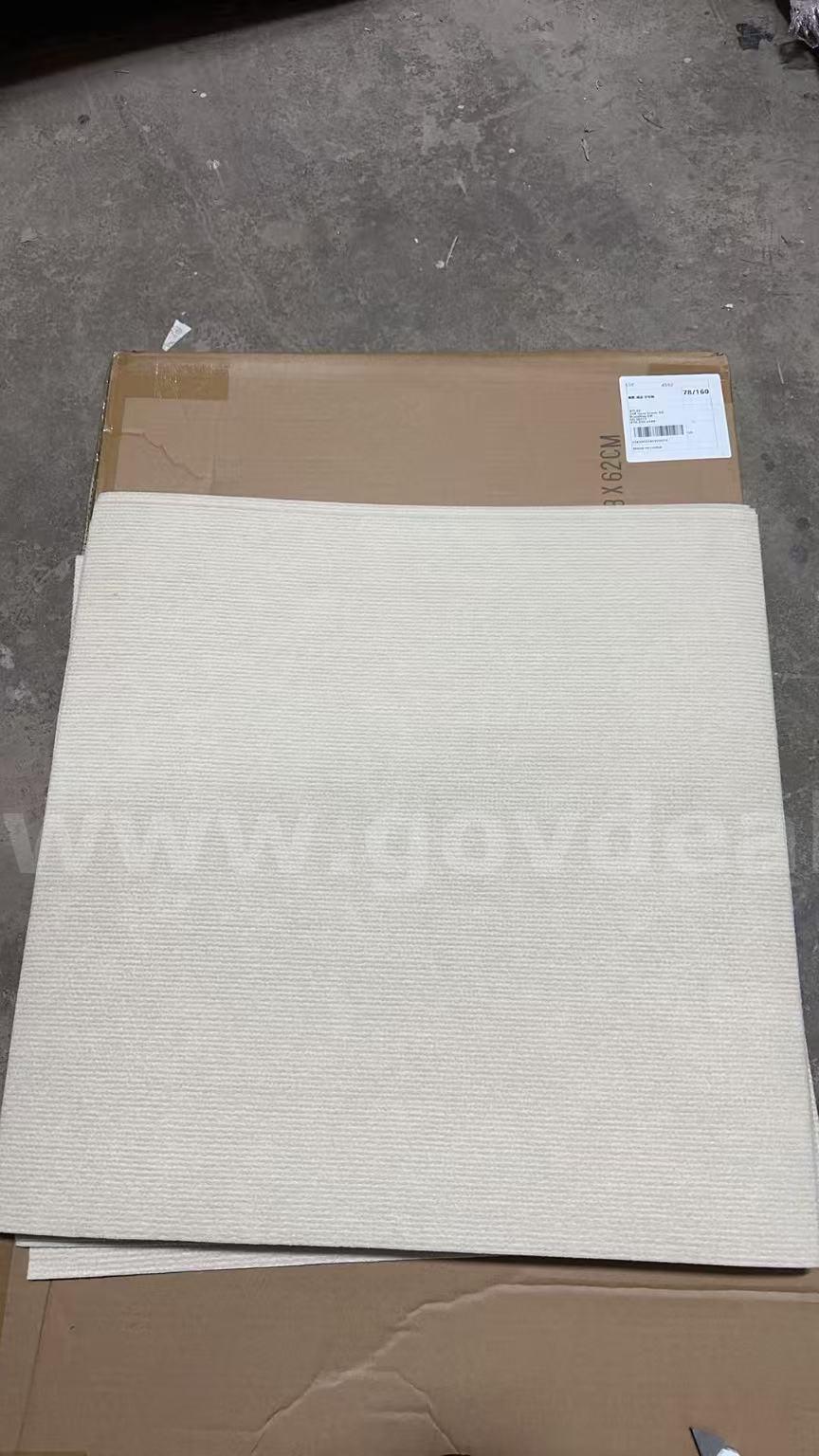 SHIPPING AVAILABLE 50pcs Off-White Peel & Stick Carpet Squares 24x24 Inch Self Adhesive Floor (B0002-A1)  B0002 Government Surplus Auction - Photo #6