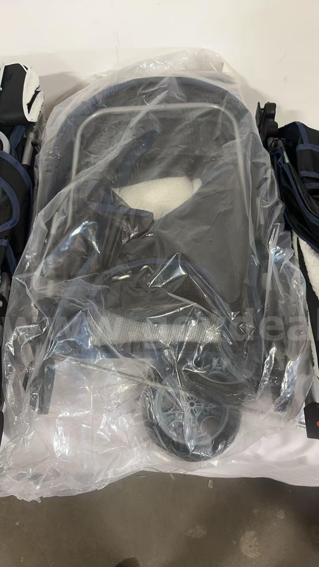 SHIPPING AVAILABLE Foldable 3 Wheels Pet Stroller BP-S13T-Black, Lightweight Dog Cat Carrier Stroller (C2-01) Caterpillar  Government Surplus Auction - Photo #3