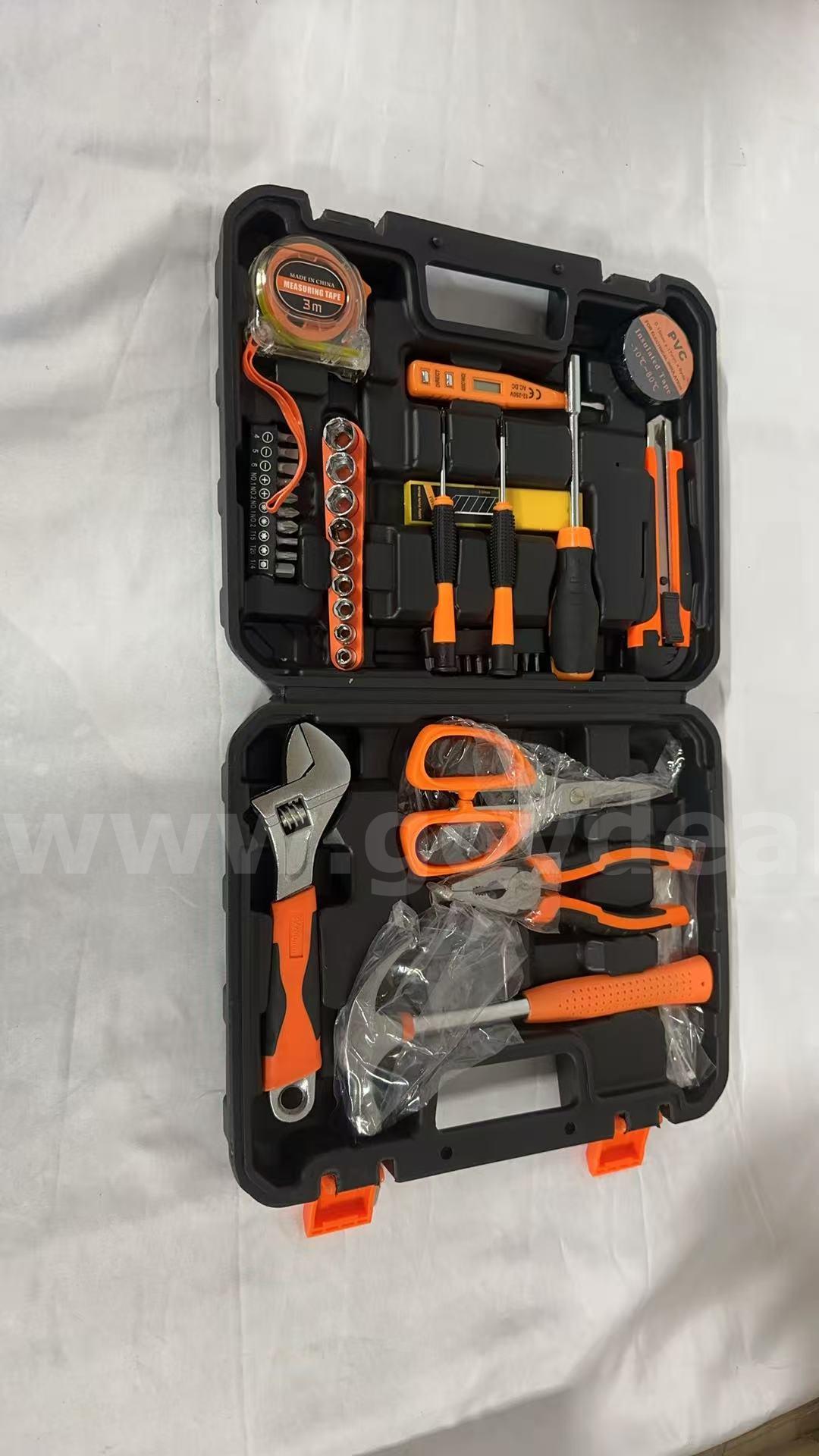 SHIPPING AVAILABLE New 14-Piece Household Tool Kit with Toolbox, Screwdrivers, Pliers, Hammer & Tape Measure (AA1-04)   Government Surplus Auction - Photo #6