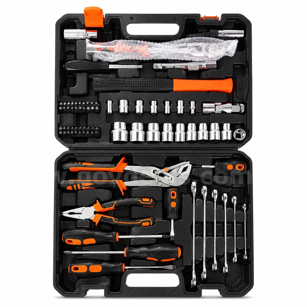 SHIPPING AVAILABLE New Household/Auto Repair Tool Kit with Toolbox, Screwdrivers, Pliers, Sockets & Wrenches (AA1-05)   Government Surplus Auction - Photo #5