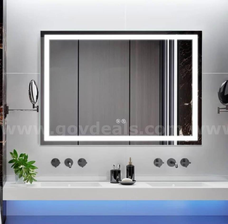 36" x 28" LED Bathroom Vanity Mirror w/ Anti-Fog 3-Color Light Dimmable