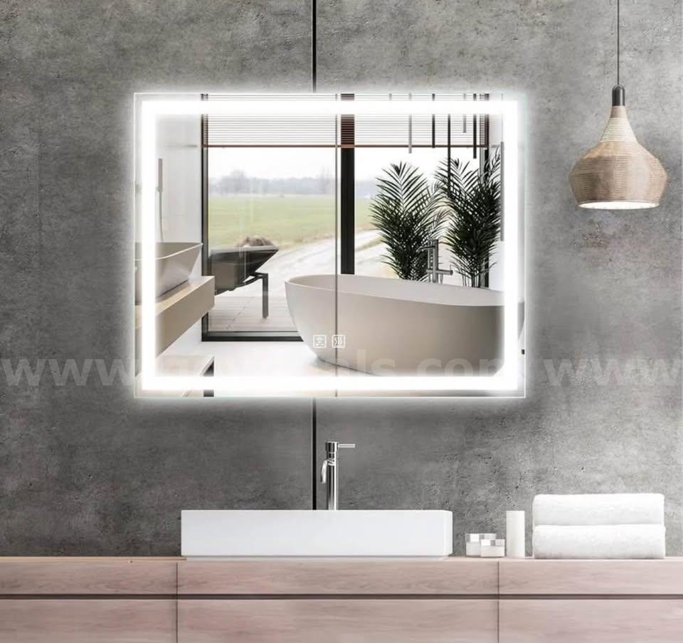 36" x 28" LED Bathroom Vanity Mirror w/ Anti-Fog 3-Color Light Dimmable   Government Surplus Auction - Photo #6