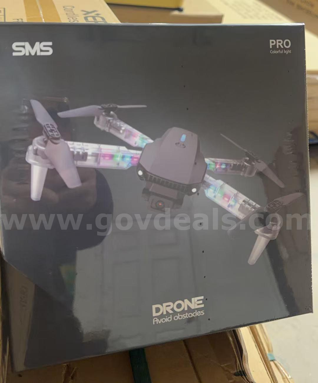 SHIPPING AVAILABLE SMS Pro Obstacle Avoidance Drone – 4K HD Foldable Quadcopter with LED Lights & Dual Cameras （31-09）   Government Surplus Auction - Photo #6
