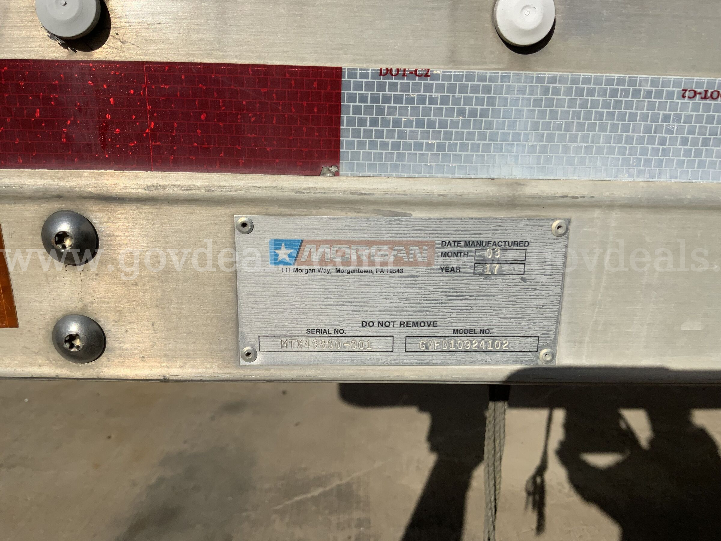2017 Morgan Enclosed Cargo Van Swap Body Trailer Morgan  Government Surplus Auction - Photo #4