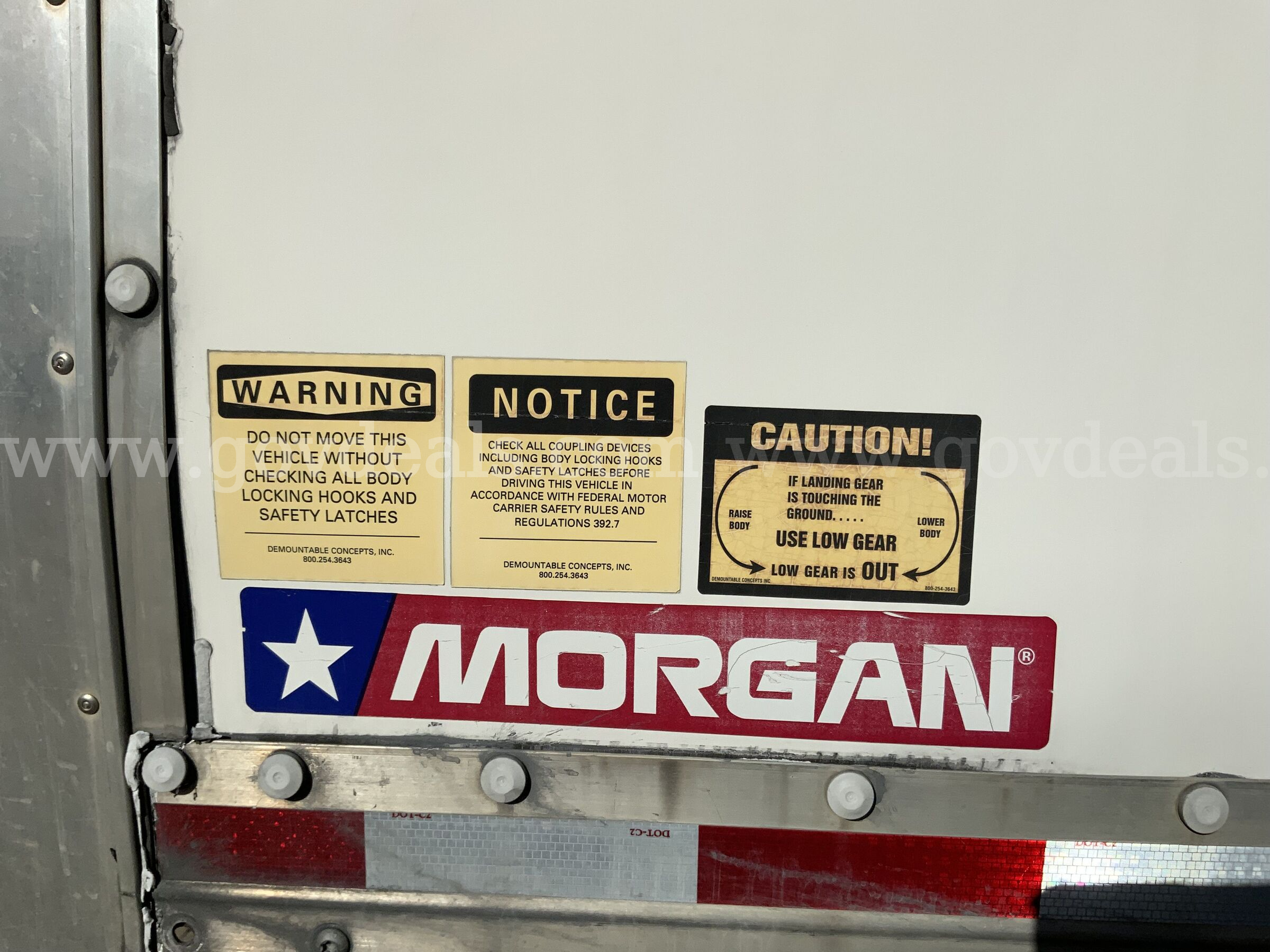2017 Morgan Enclosed Cargo Van Swap Body Trailer Morgan  Government Surplus Auction - Photo #5