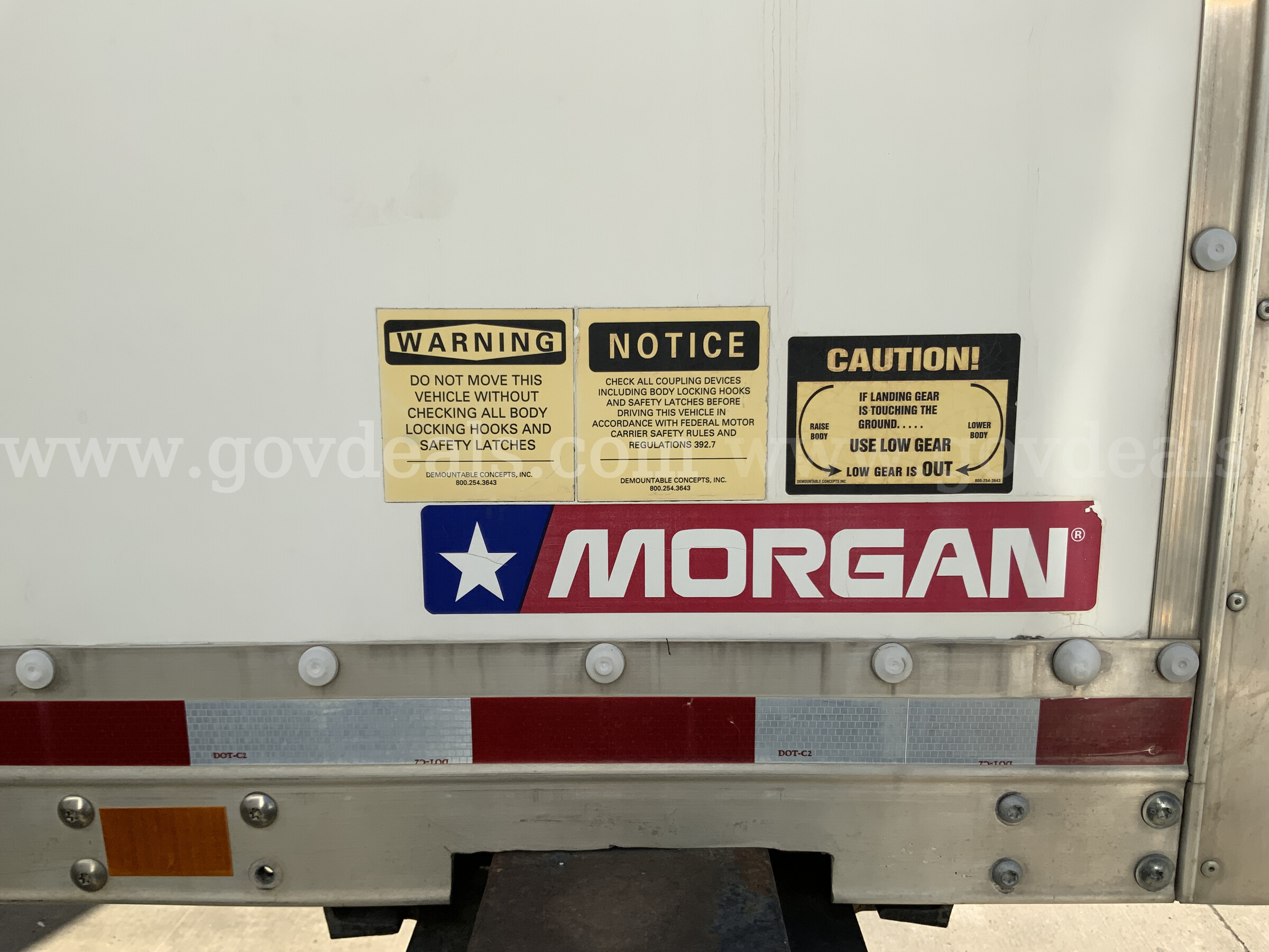 2017 Morgan Enclosed Cargo Van Swap Body Trailer Morgan  Government Surplus Auction - Photo #6