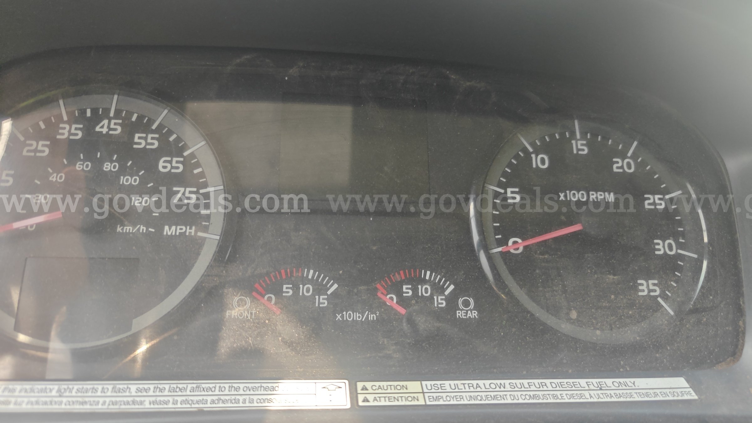 2015 Hino 259 S/A Box Truck-Inoperable Hino 259 Government Surplus Auction - Photo #5