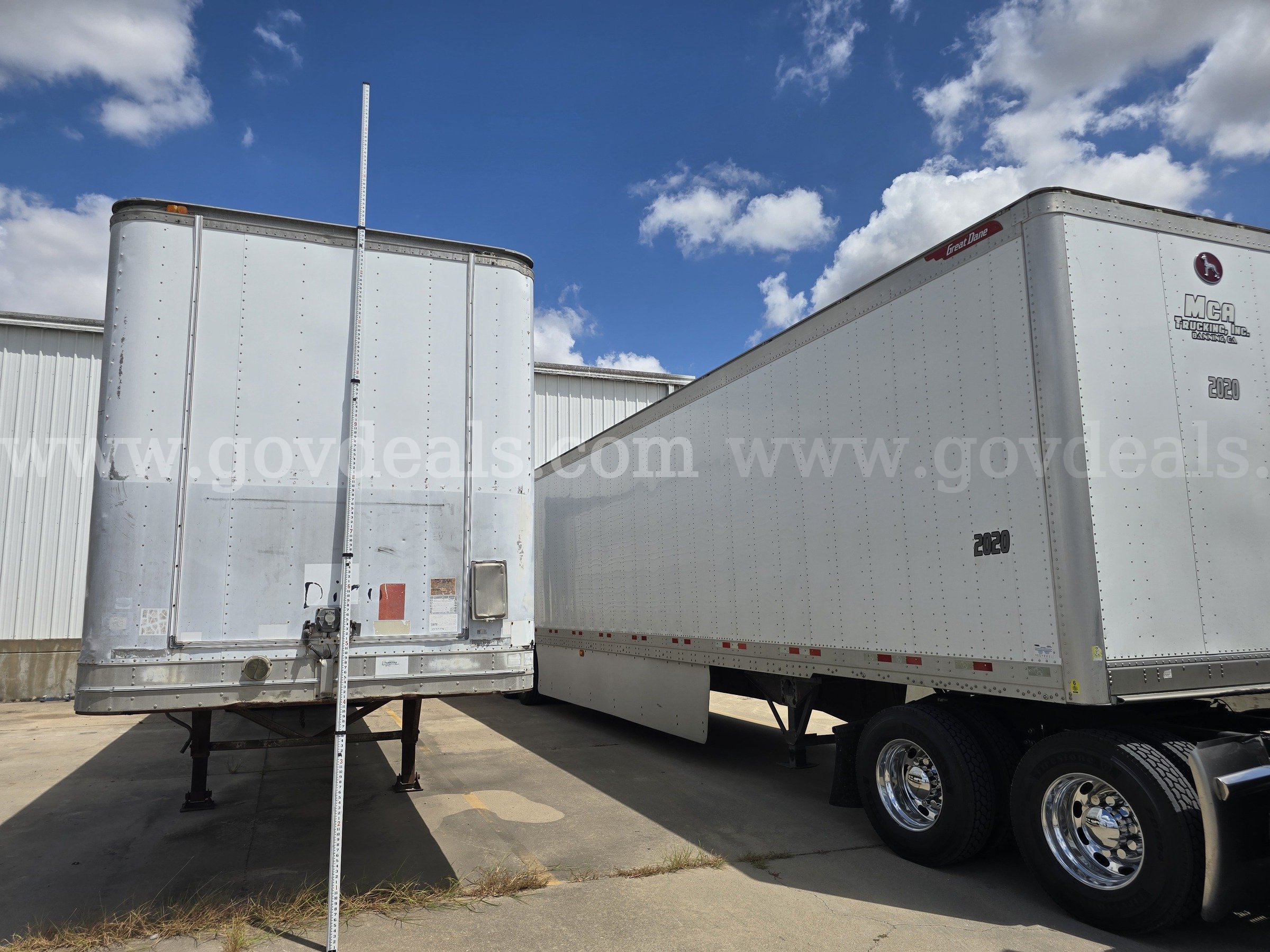 1982 Great Dane 741TPA44 T/A Van Trailer Great Dane 741TPA44 Government Surplus Auction - Photo #6