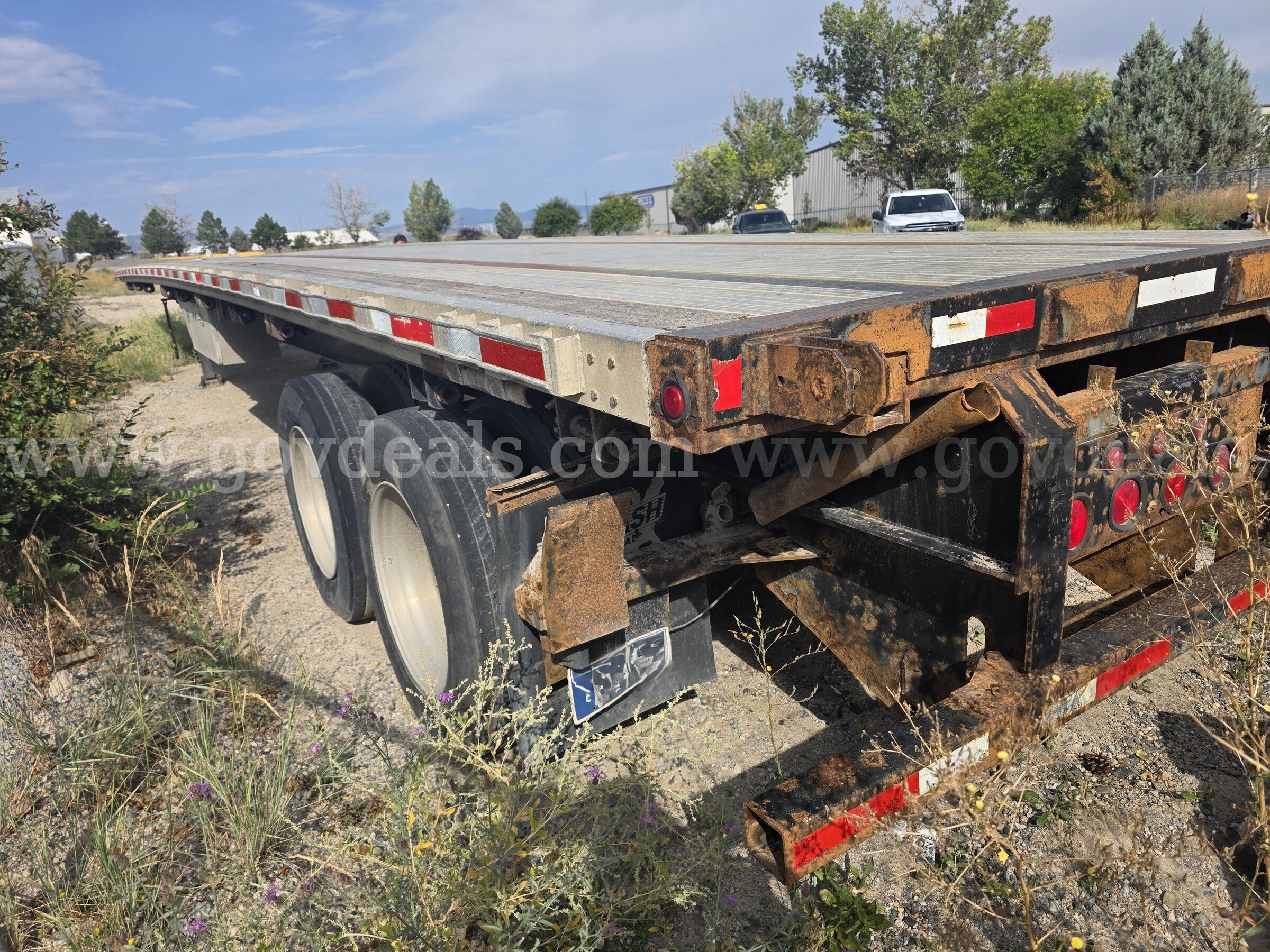 2002 Wabash T/A Flatbed Trailer Wabash  Government Surplus Auction - Photo #2
