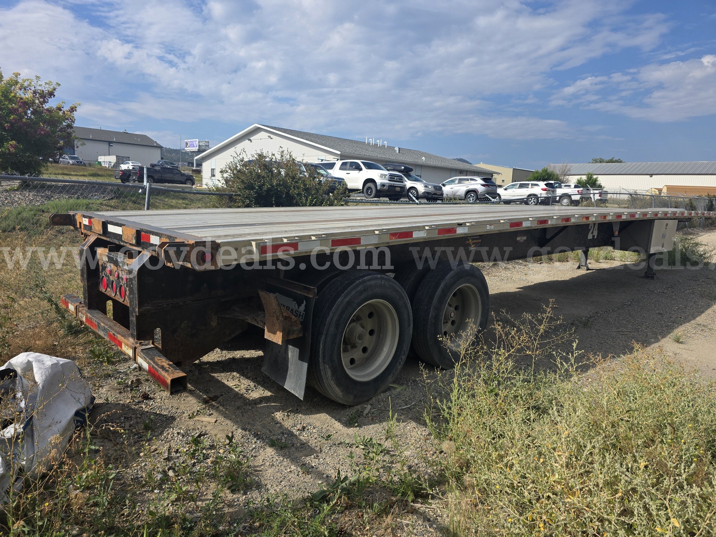 2002 Wabash T/A Flatbed Trailer Wabash  Government Surplus Auction - Photo #3