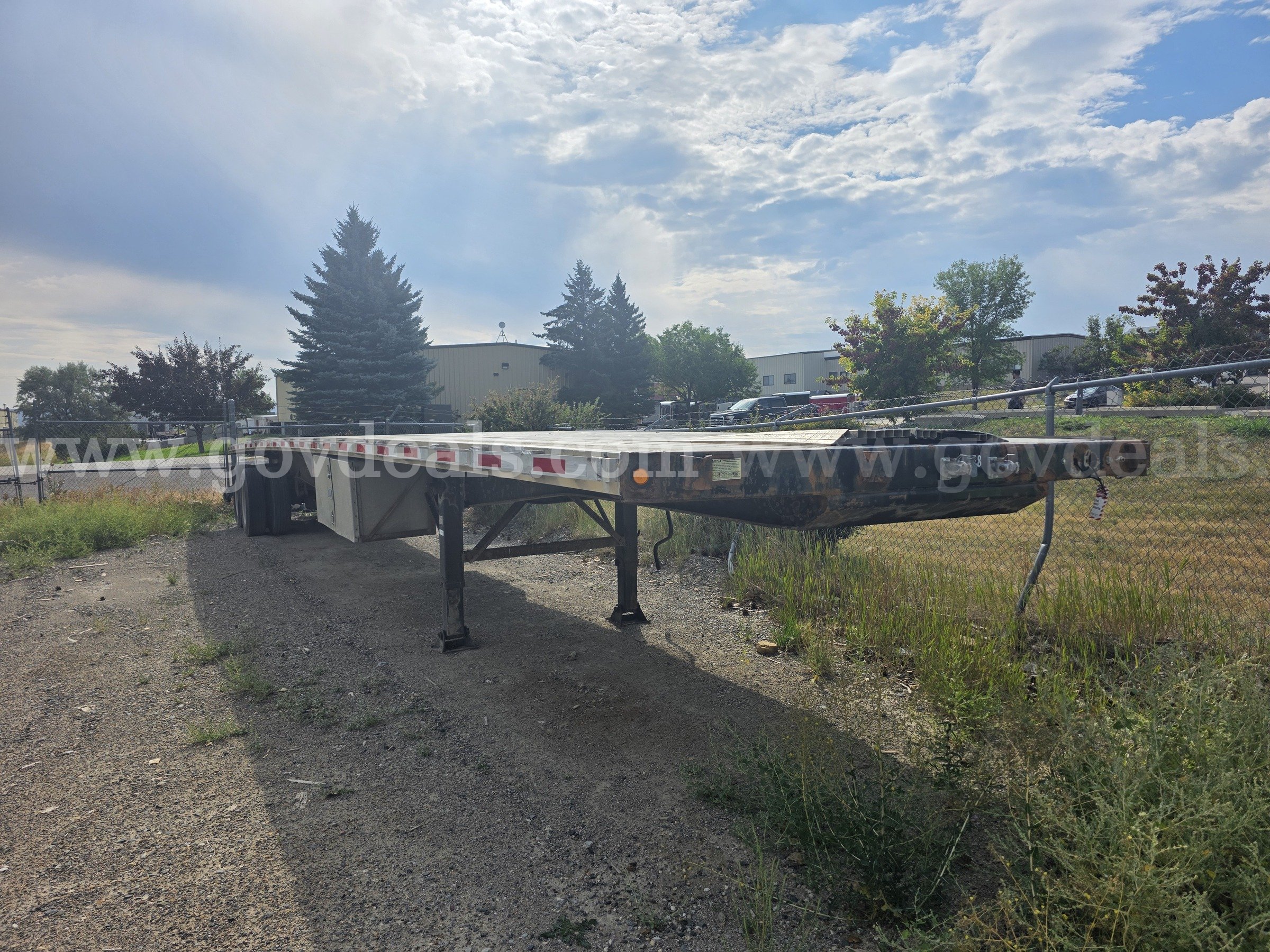 2002 Wabash T/A Flatbed Trailer Wabash  Government Surplus Auction - Photo #4