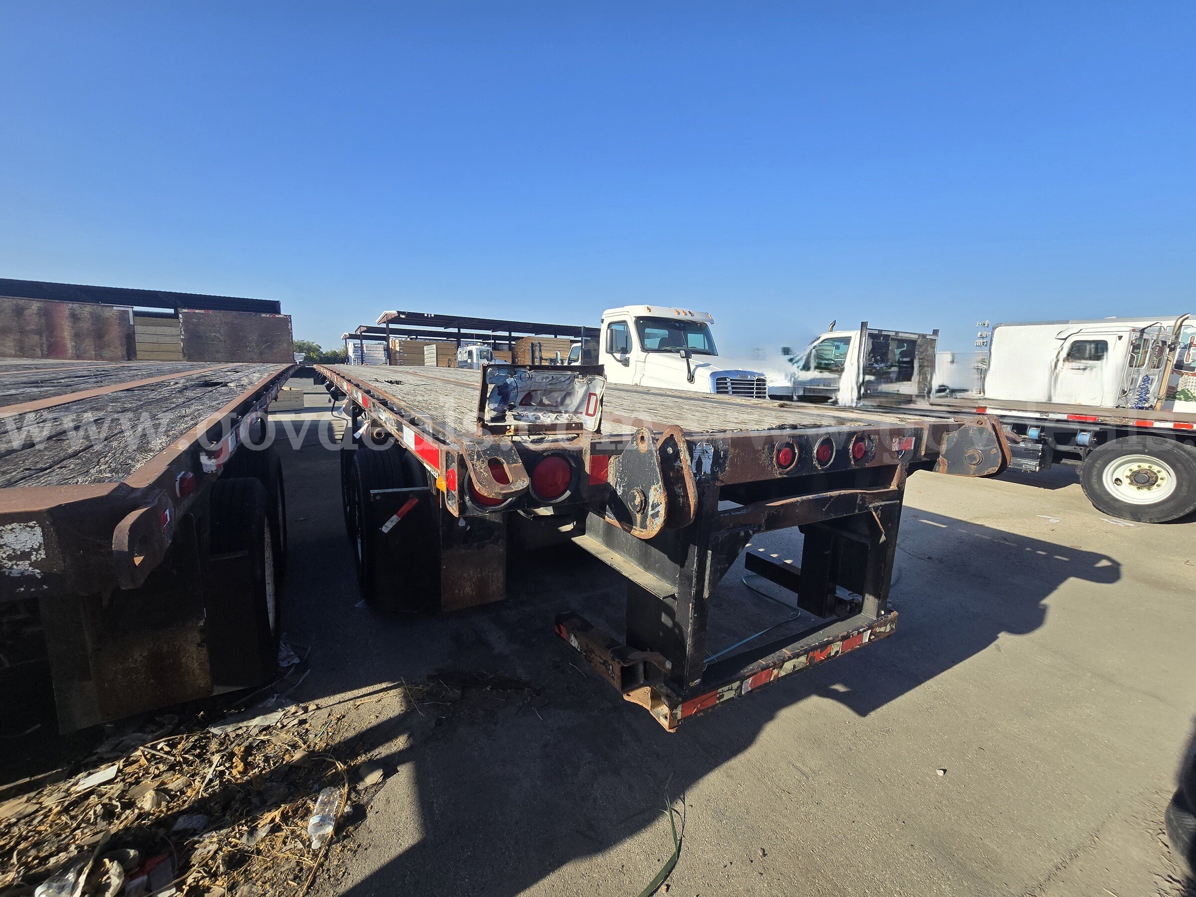 2008 Lufkin T/A Flatbed Trailer Lufkin FL-116T Government Surplus Auction - Photo #2