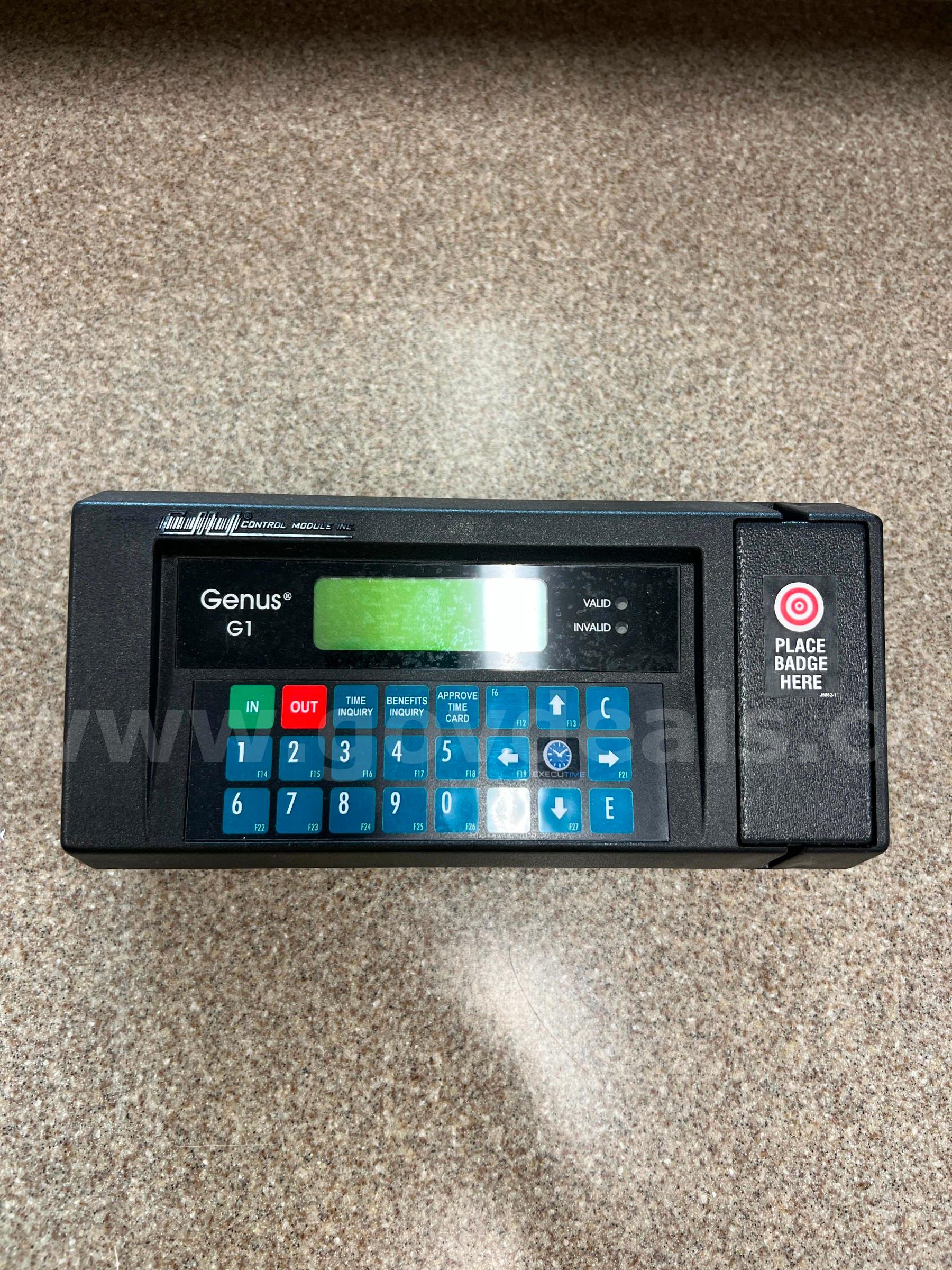 1 timeclock - Genus G1 by Control Module Inc.  Genus G1 Government Surplus Auction - Primary Photo
