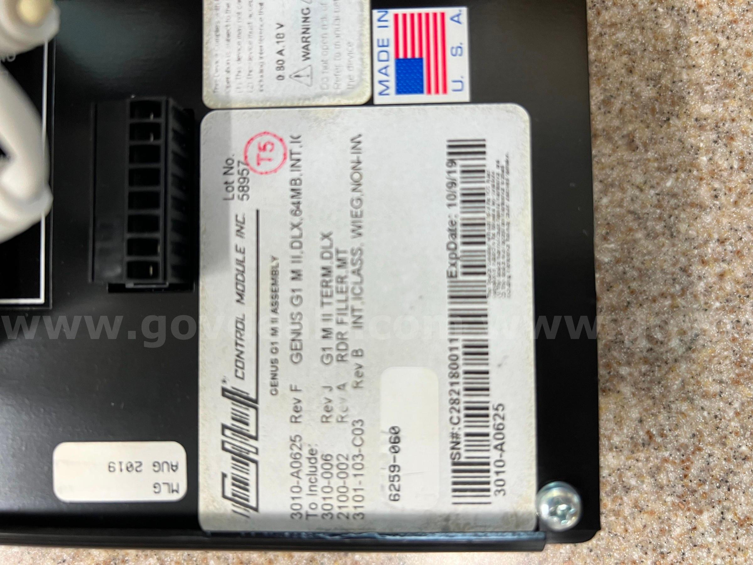 1 timeclock - Genus G1 by Control Module Inc.  Genus G1 Government Surplus Auction - Photo #3