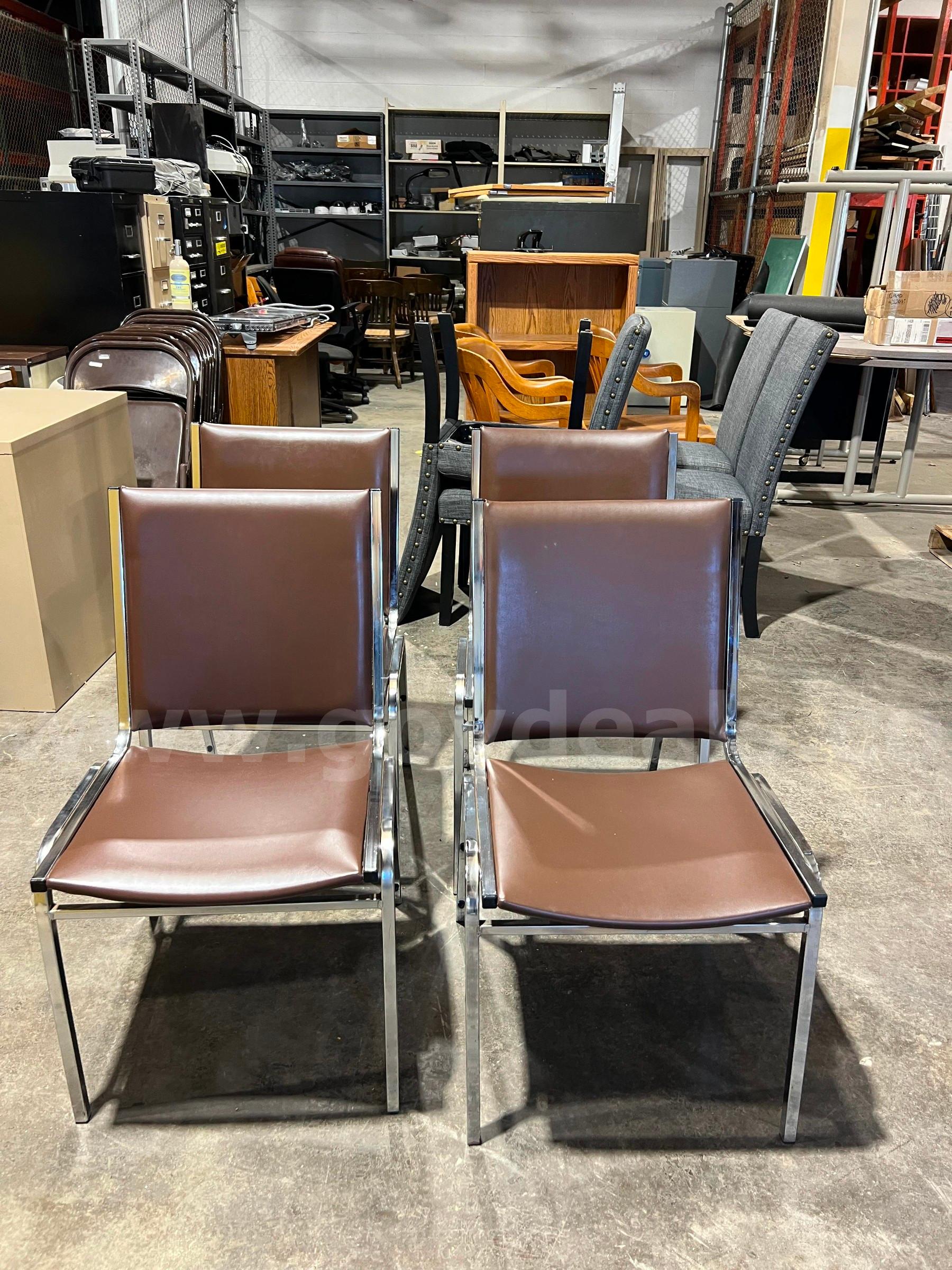 Padded Chairs - lot of 4   Government Surplus Auction - Photo #2
