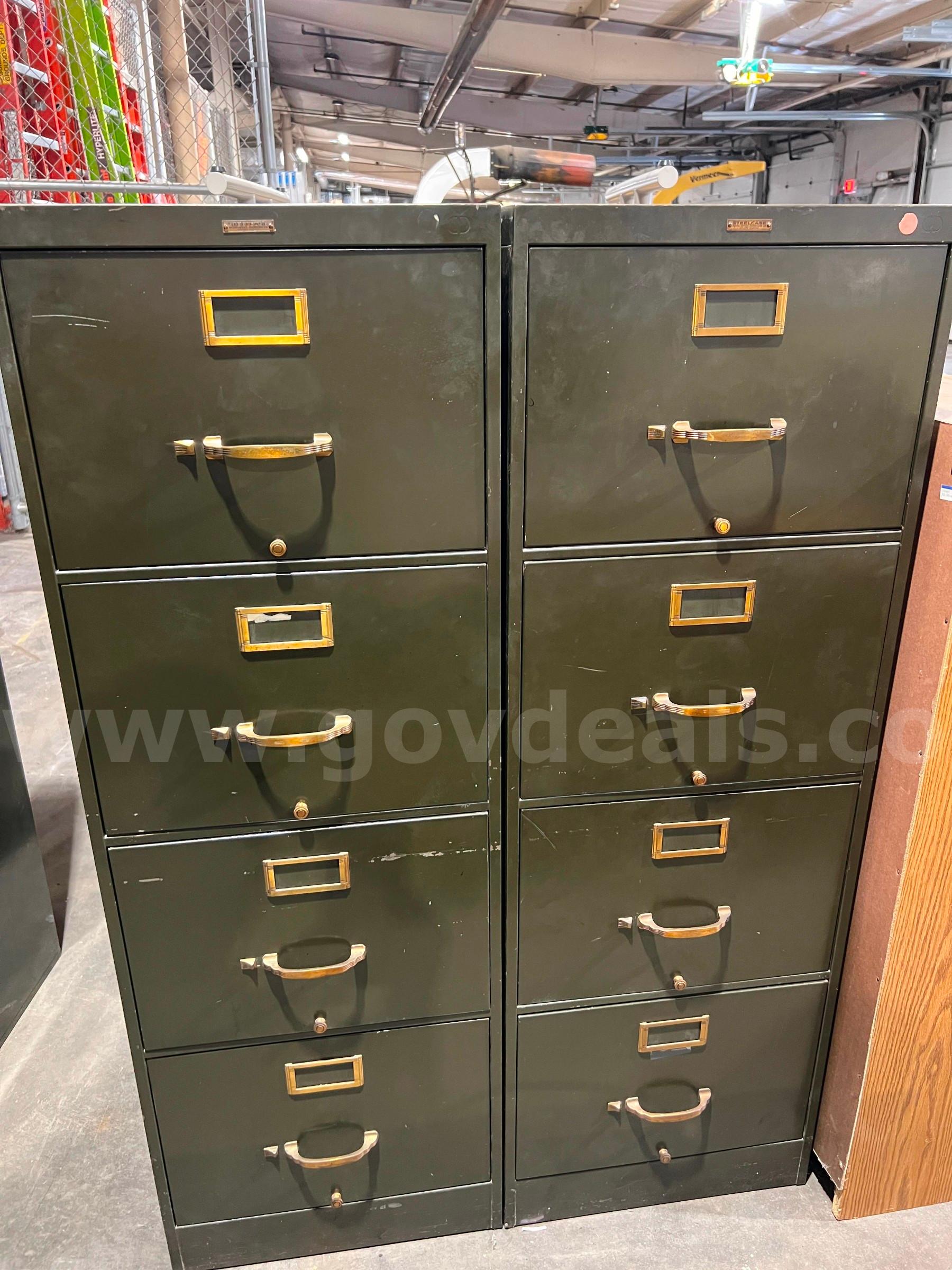 File Cabinets  52" H x 18" W x 28.5" D - Lot of 2   Government Surplus Auction - Primary Photo
