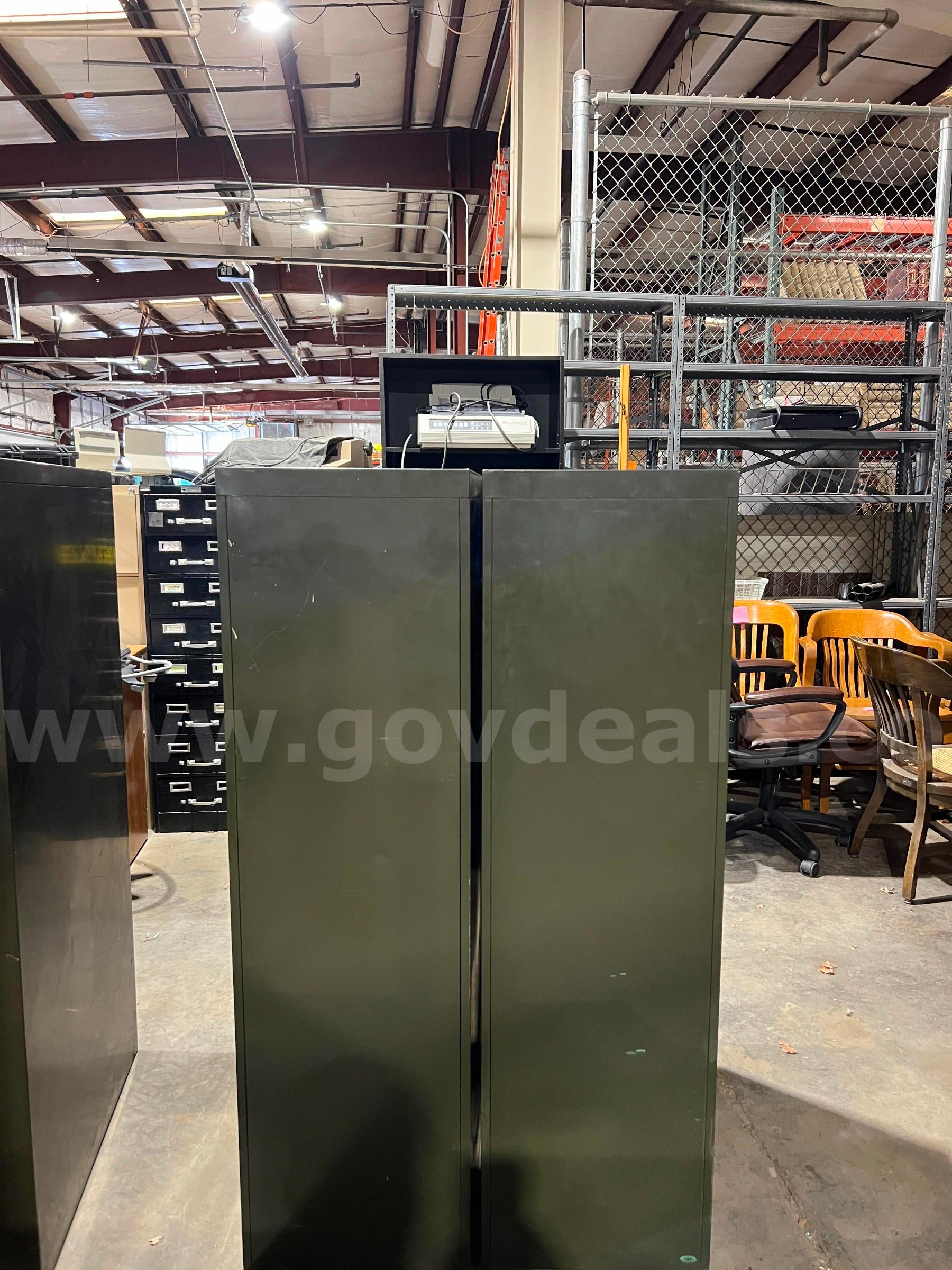 File Cabinets  52" H x 15" W x 28" D - Lot of 2   Government Surplus Auction - Photo #4