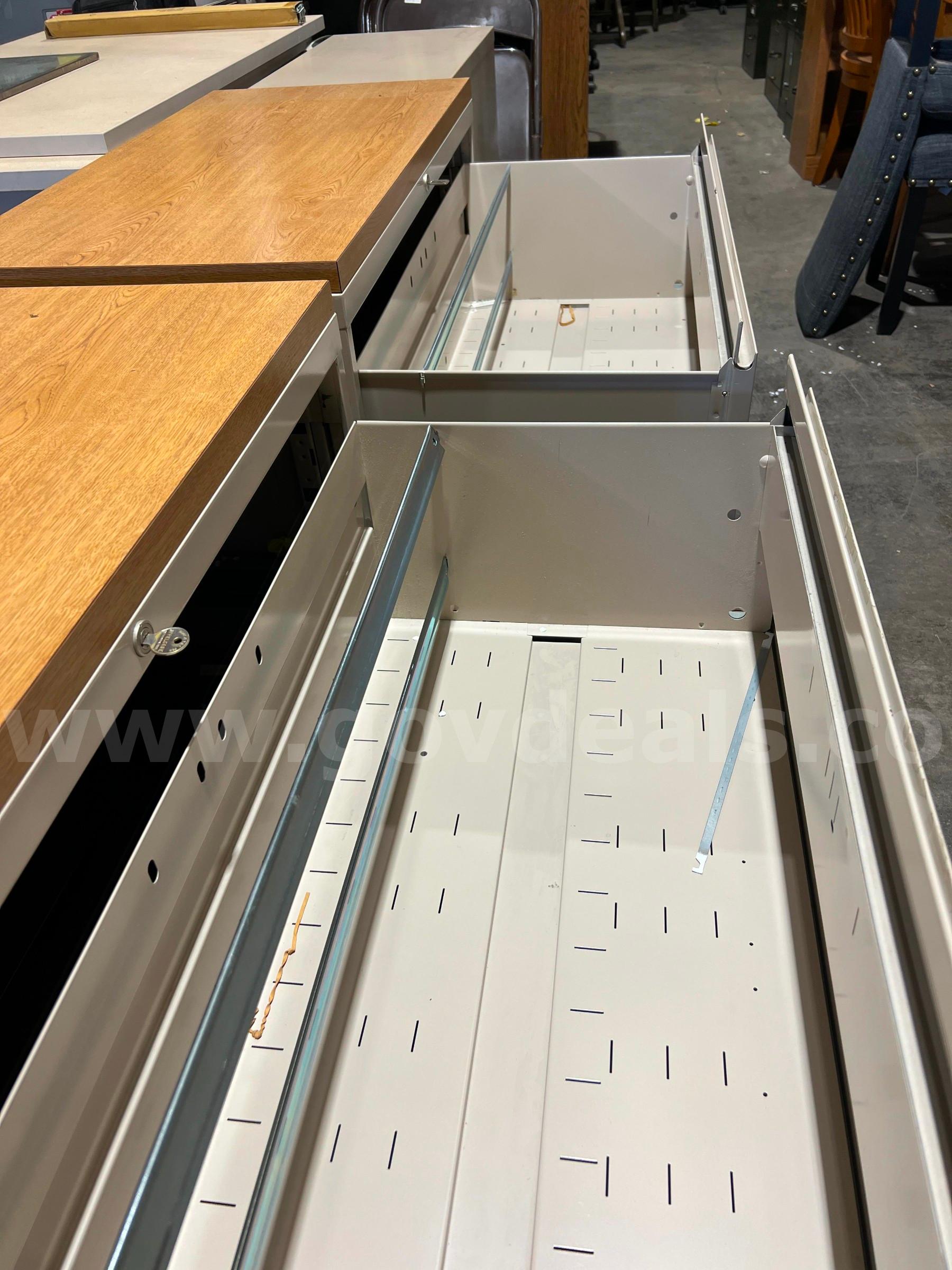 File Cabinets  30" H x 36" W x 18" D - Lot of 2   Government Surplus Auction - Photo #3