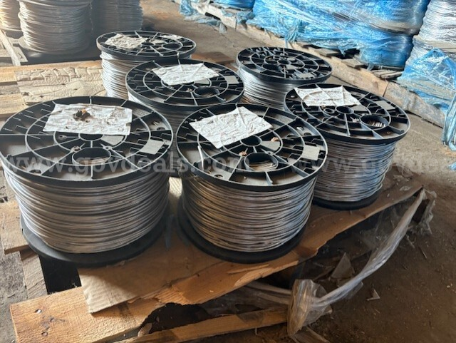 Pallet of #6 Aluminum Tie Wire (1035'/25LB.)  1035 Government Surplus Auction - Photo #2