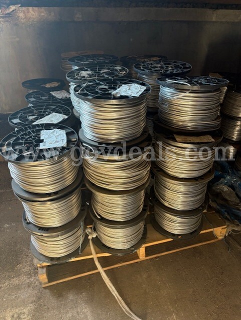 Pallet of #4 Aluminum Tie Wire (650'/25LB.)  650 Government Surplus Auction - Photo #2