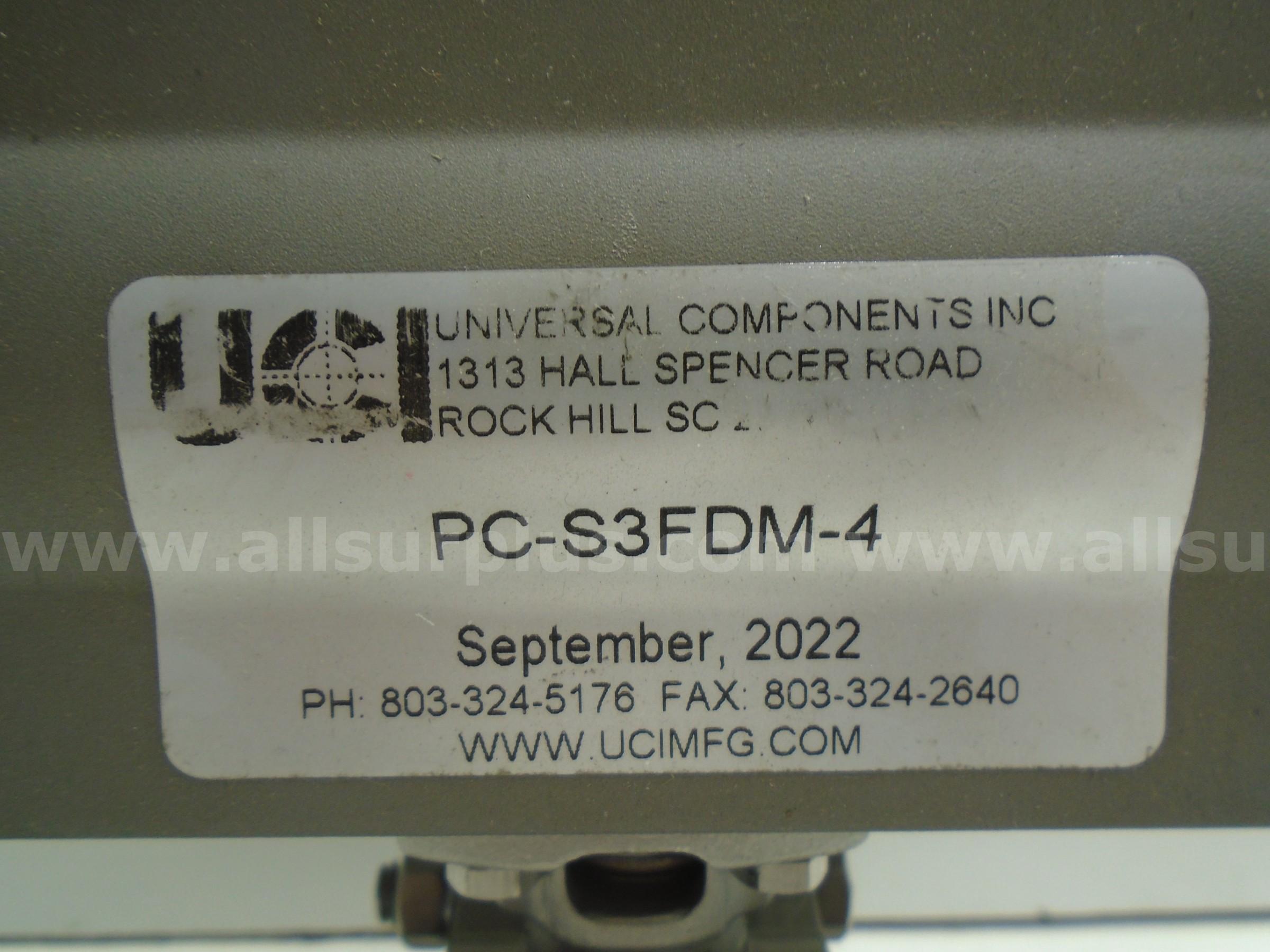 UCI / UNIVERSAL COMPONENTS INC PC-S3FDM-4 PNEUMATIC ACTUATOR   Government Surplus Auction - Photo #3