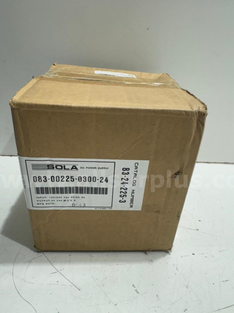 *NEW* SOLA 083-00225-0300-24 DC POWER SUPPLY 83-24-225-3  083 Government Surplus Auction - Photo #2