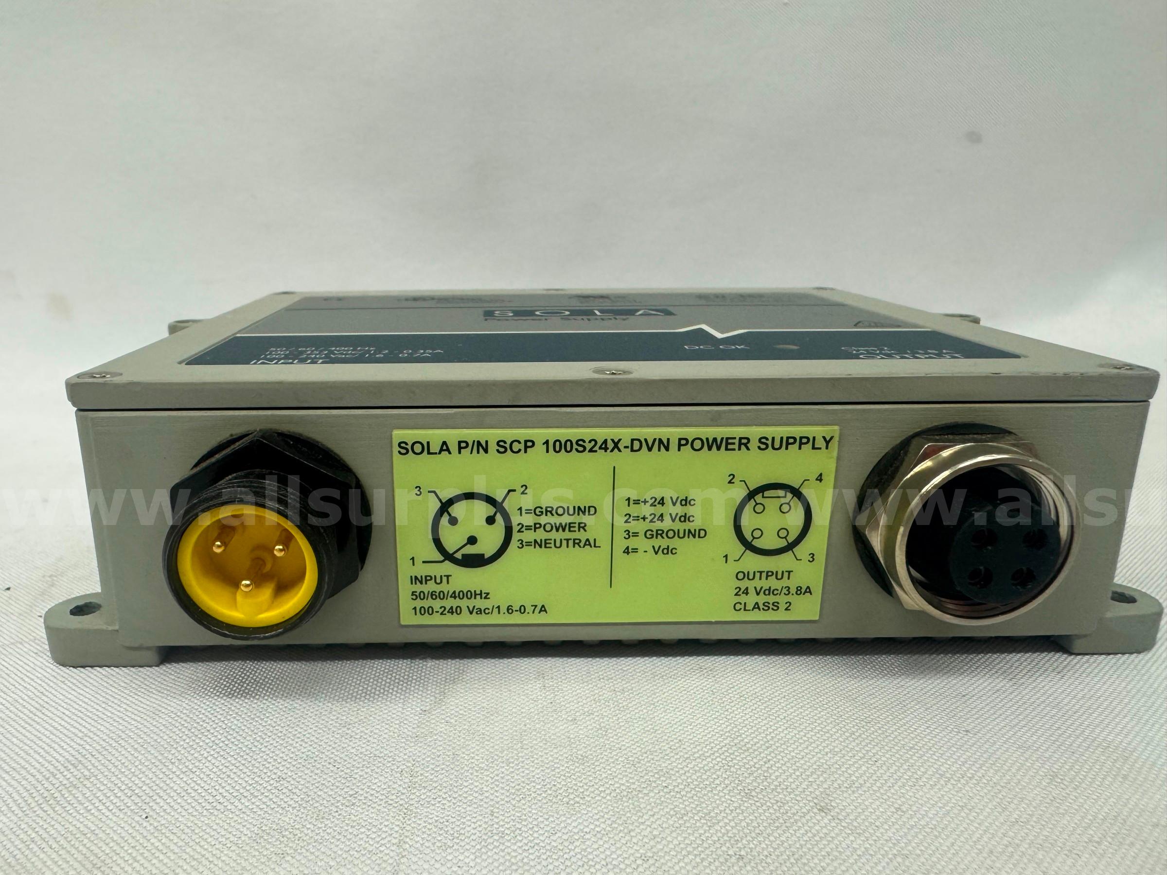 EMERSON / SOLA SCP 100S24X-DVN POWER SUPPLY 100-240 VAC  100 Government Surplus Auction - Photo #3