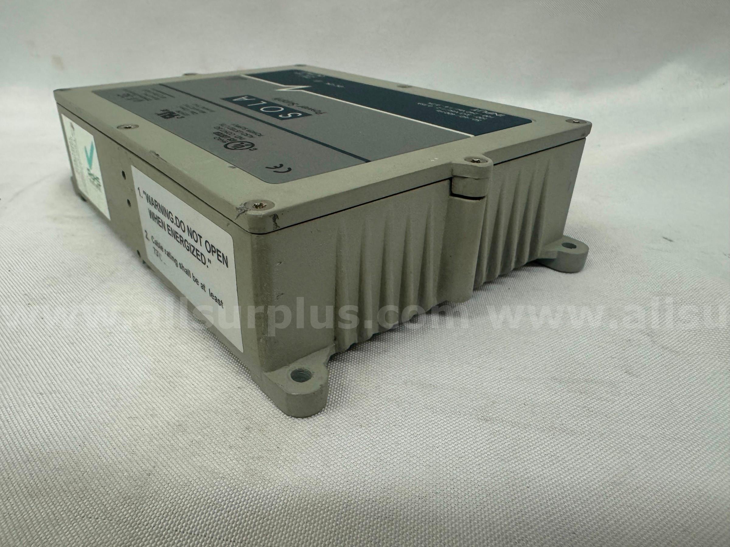 EMERSON / SOLA SCP 100S24X-DVN POWER SUPPLY 100-240 VAC  100 Government Surplus Auction - Photo #4